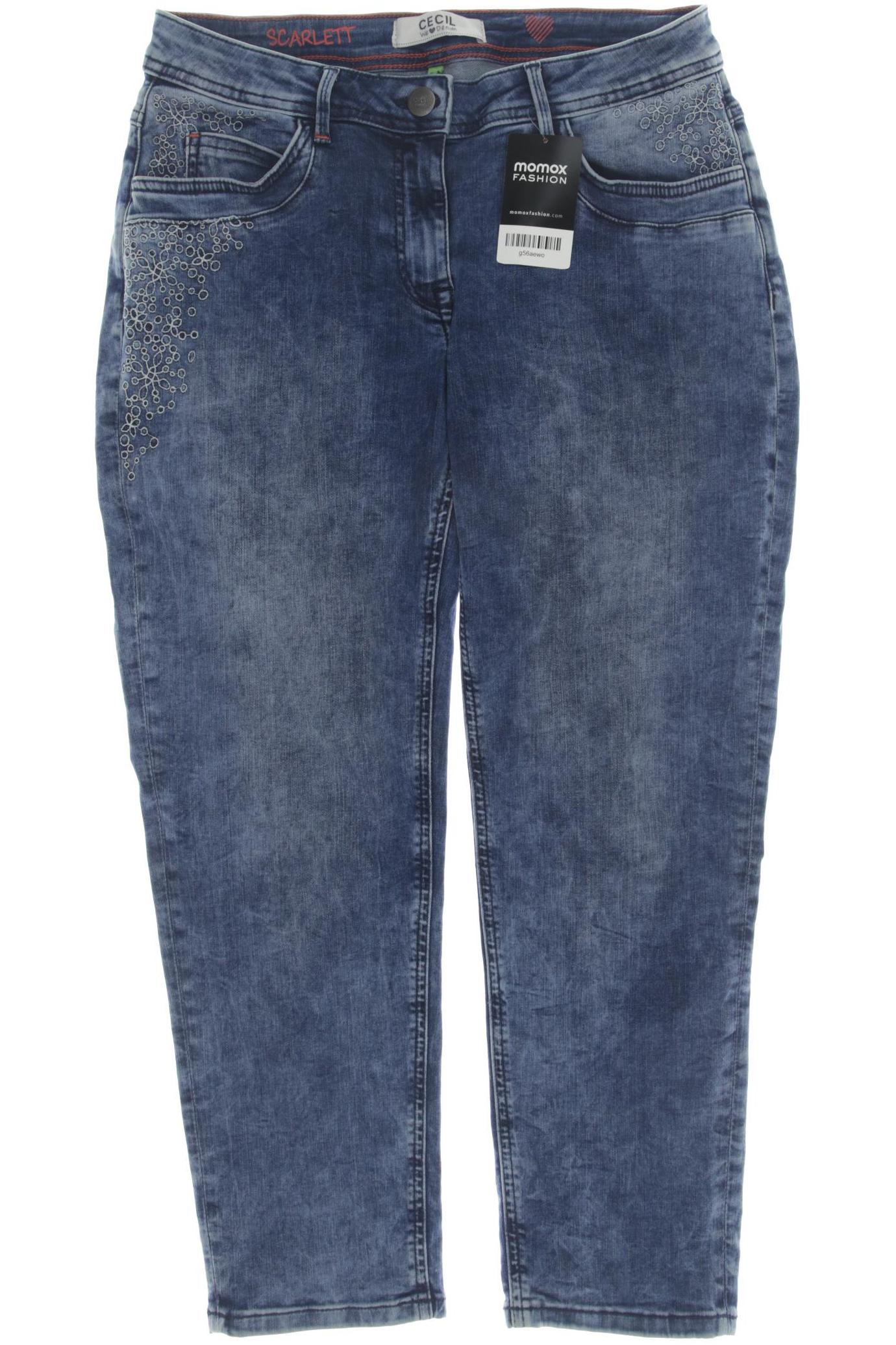 

CECIL Damen Jeans, blau