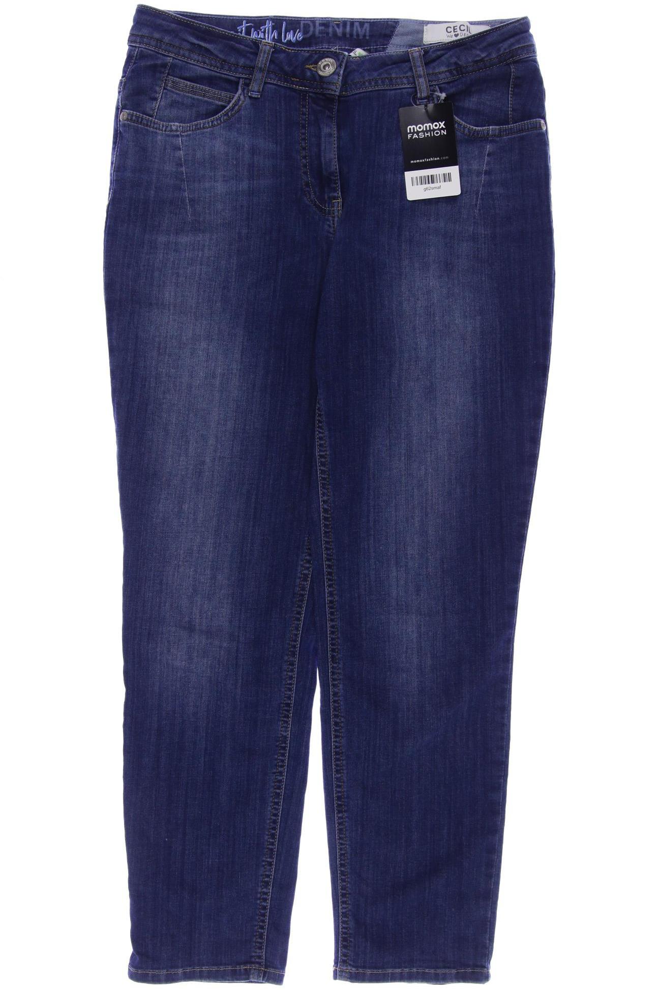 

CECIL Damen Jeans, blau