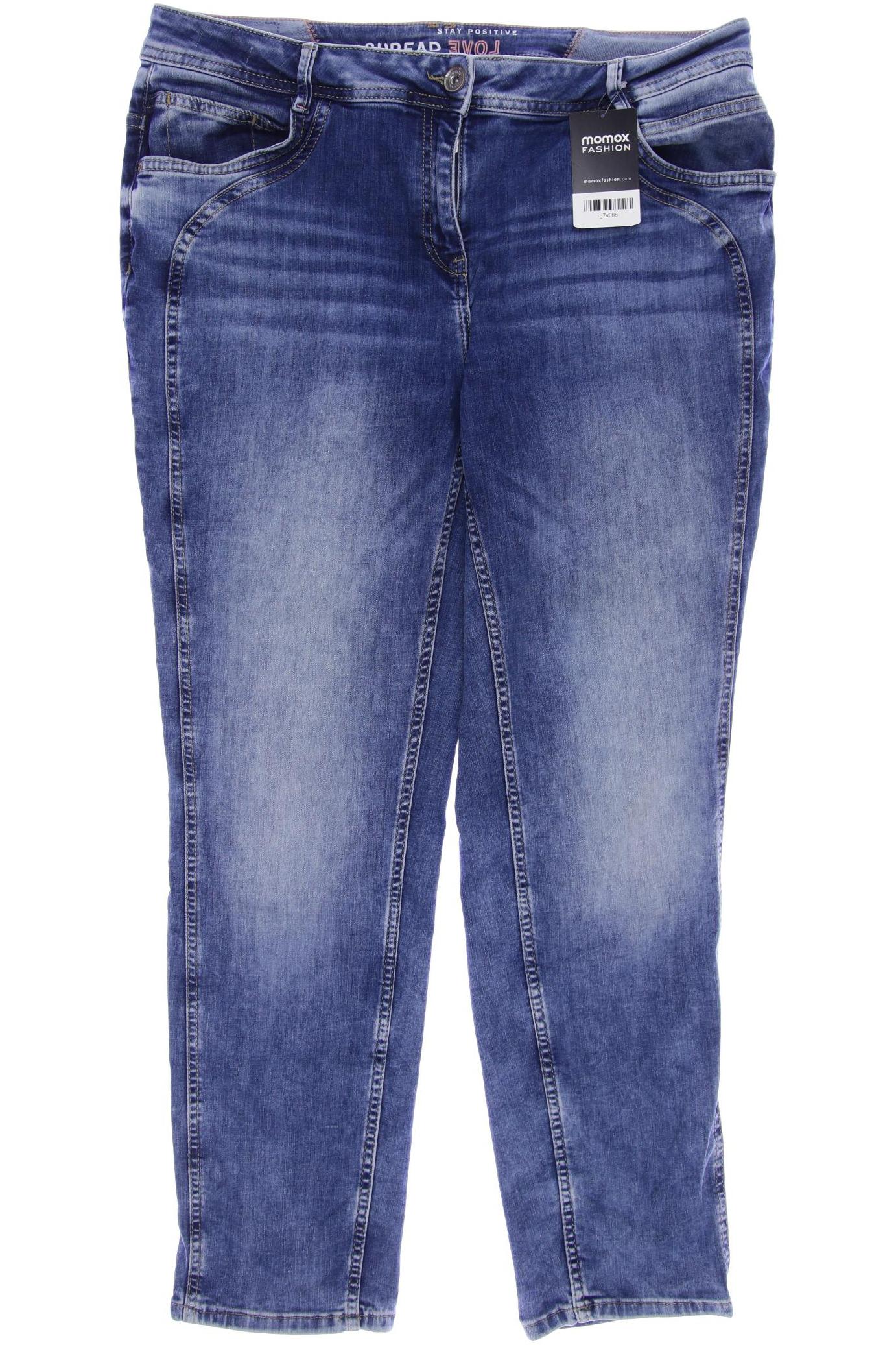 

CECIL Damen Jeans, blau