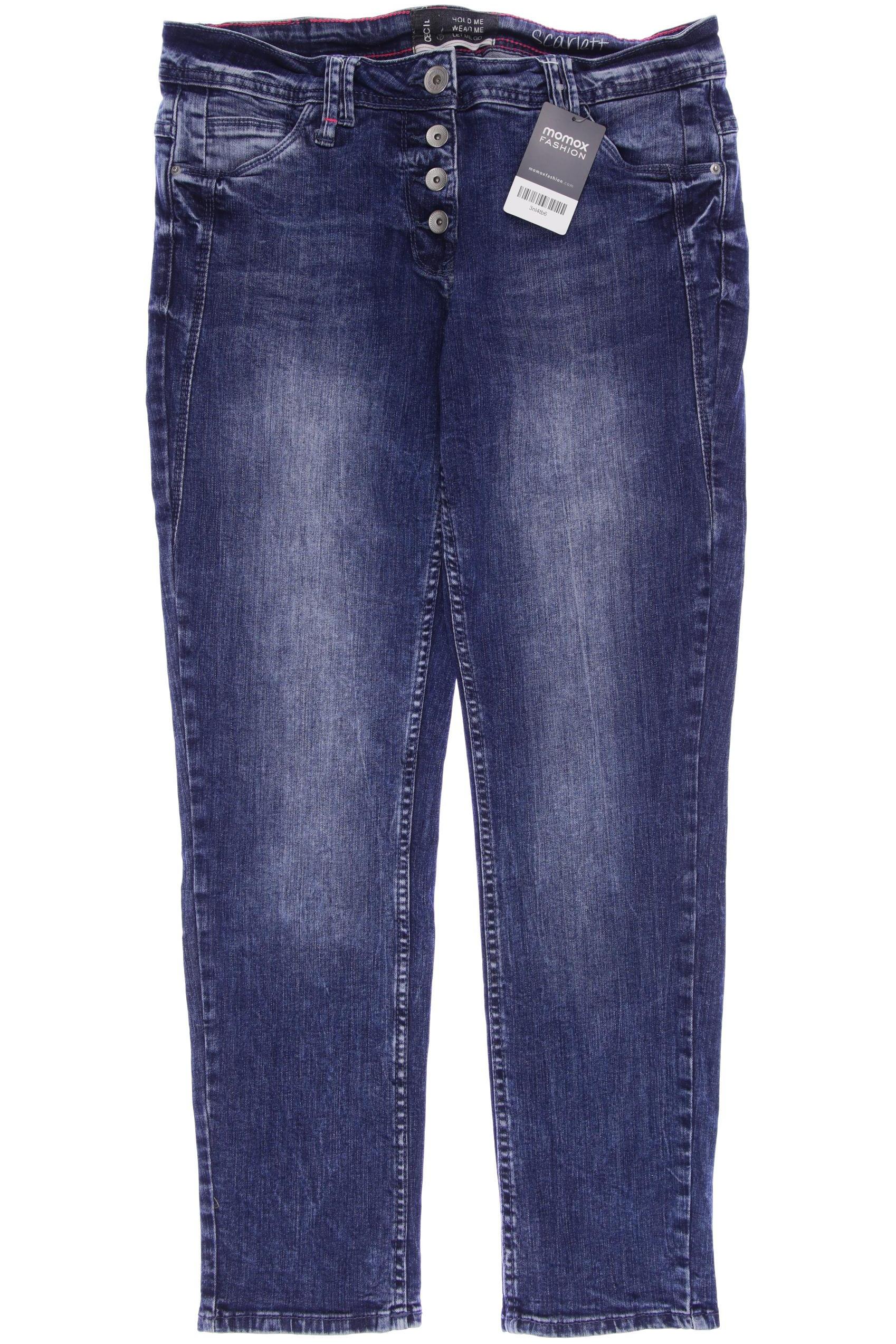 

CECIL Damen Jeans, blau