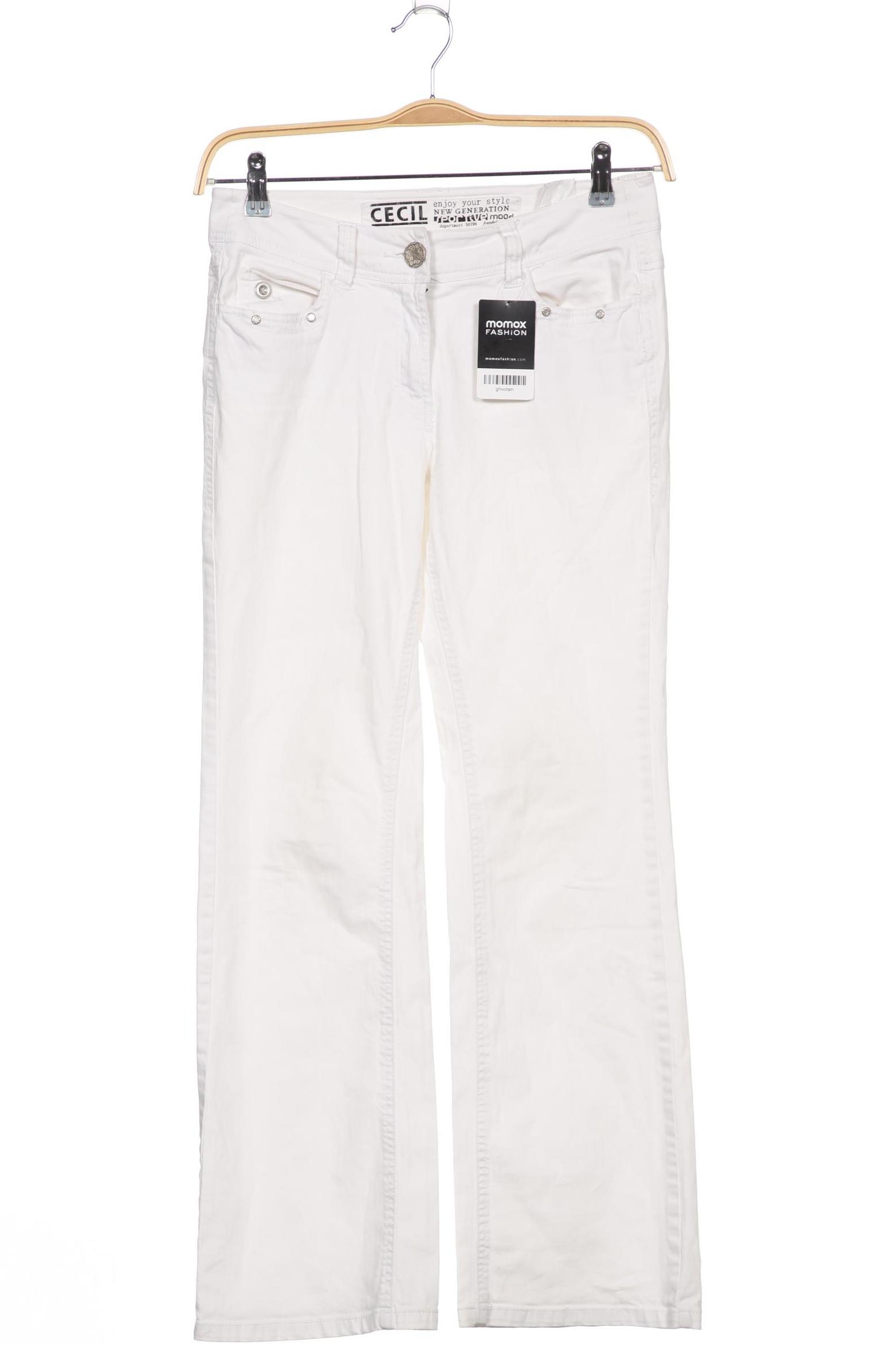 

CECIL Damen Jeans, weiß