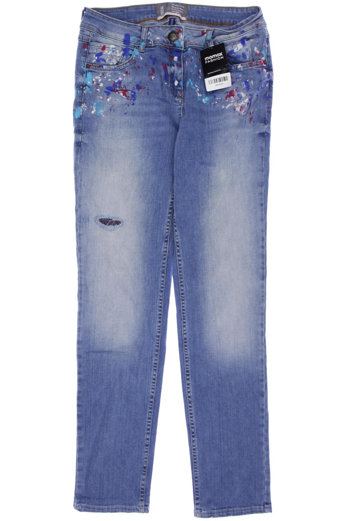 

CECIL Damen Jeans, blau