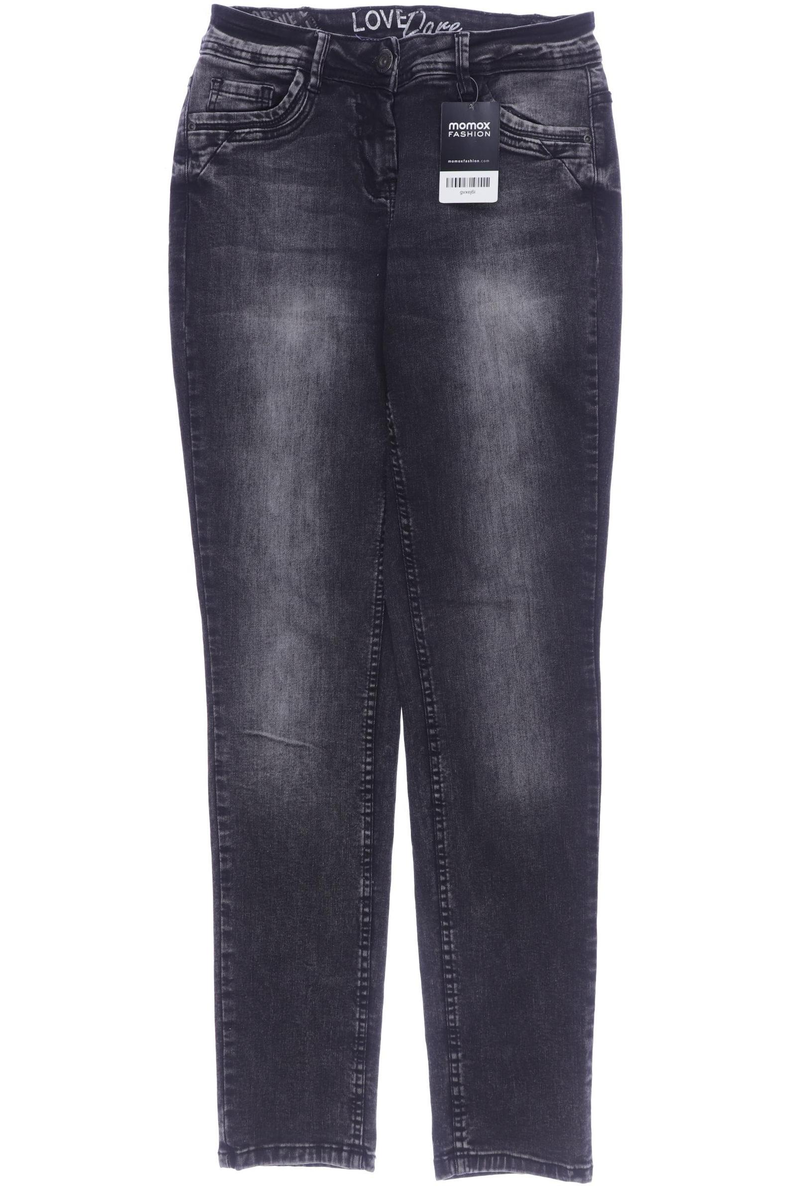 

CECIL Damen Jeans, schwarz