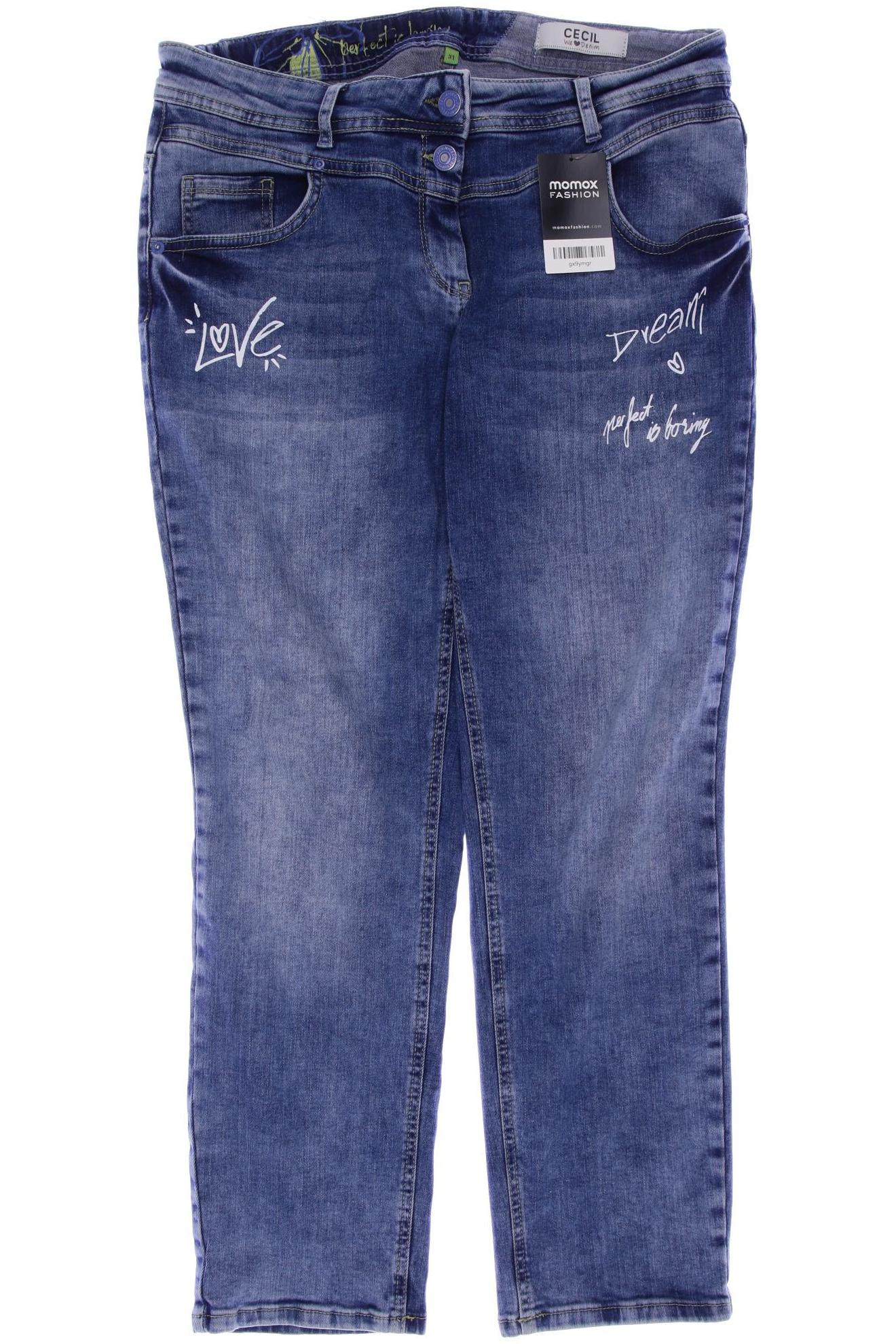

CECIL Damen Jeans, blau