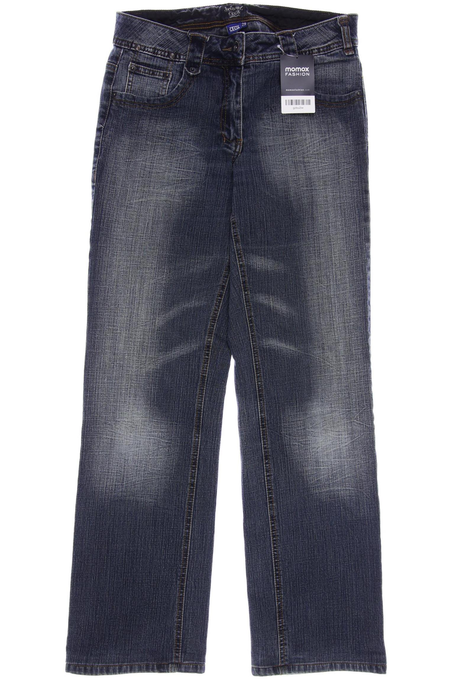 

CECIL Damen Jeans, marineblau