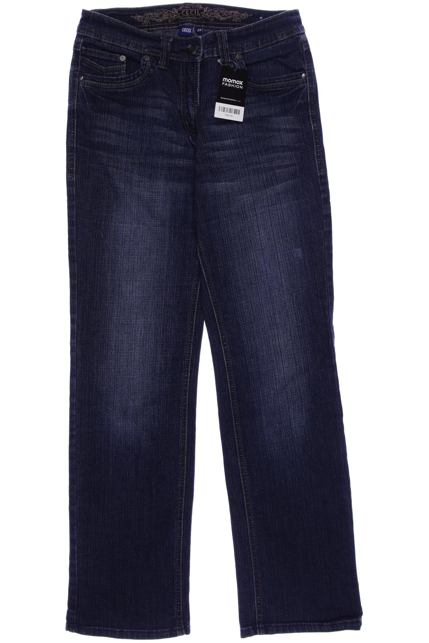 

CECIL Damen Jeans, marineblau