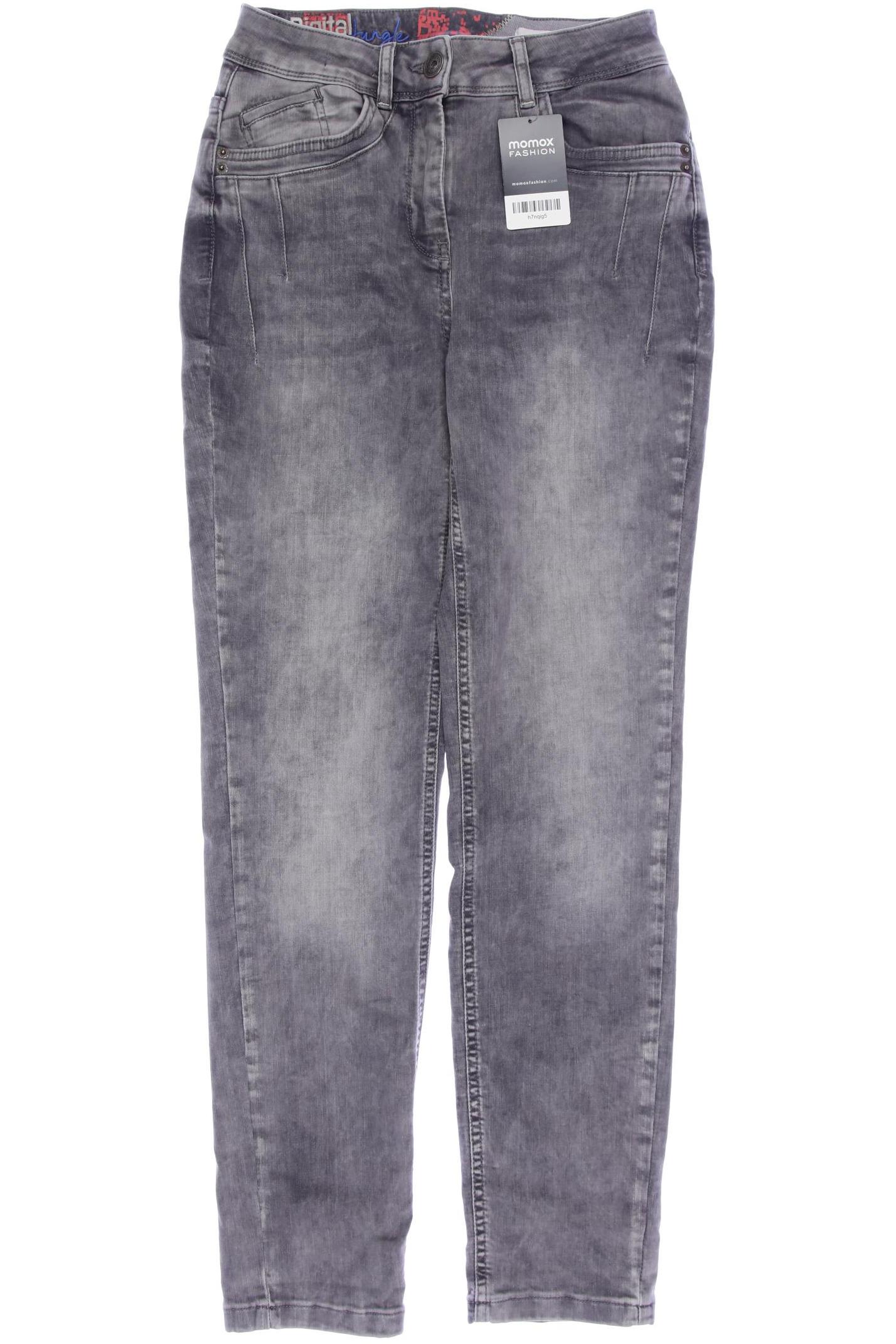 

CECIL Damen Jeans, grau