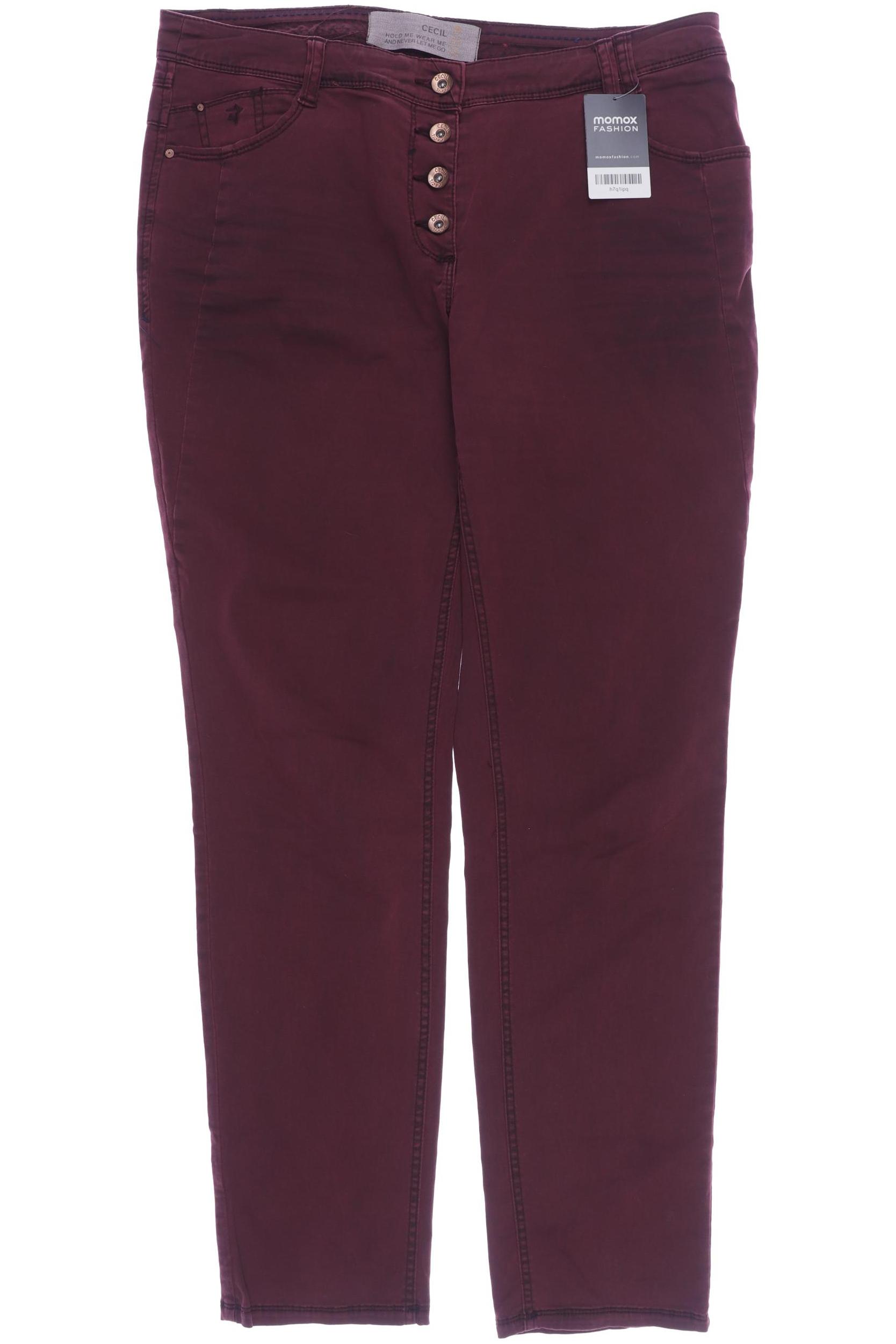 

CECIL Damen Jeans, bordeaux