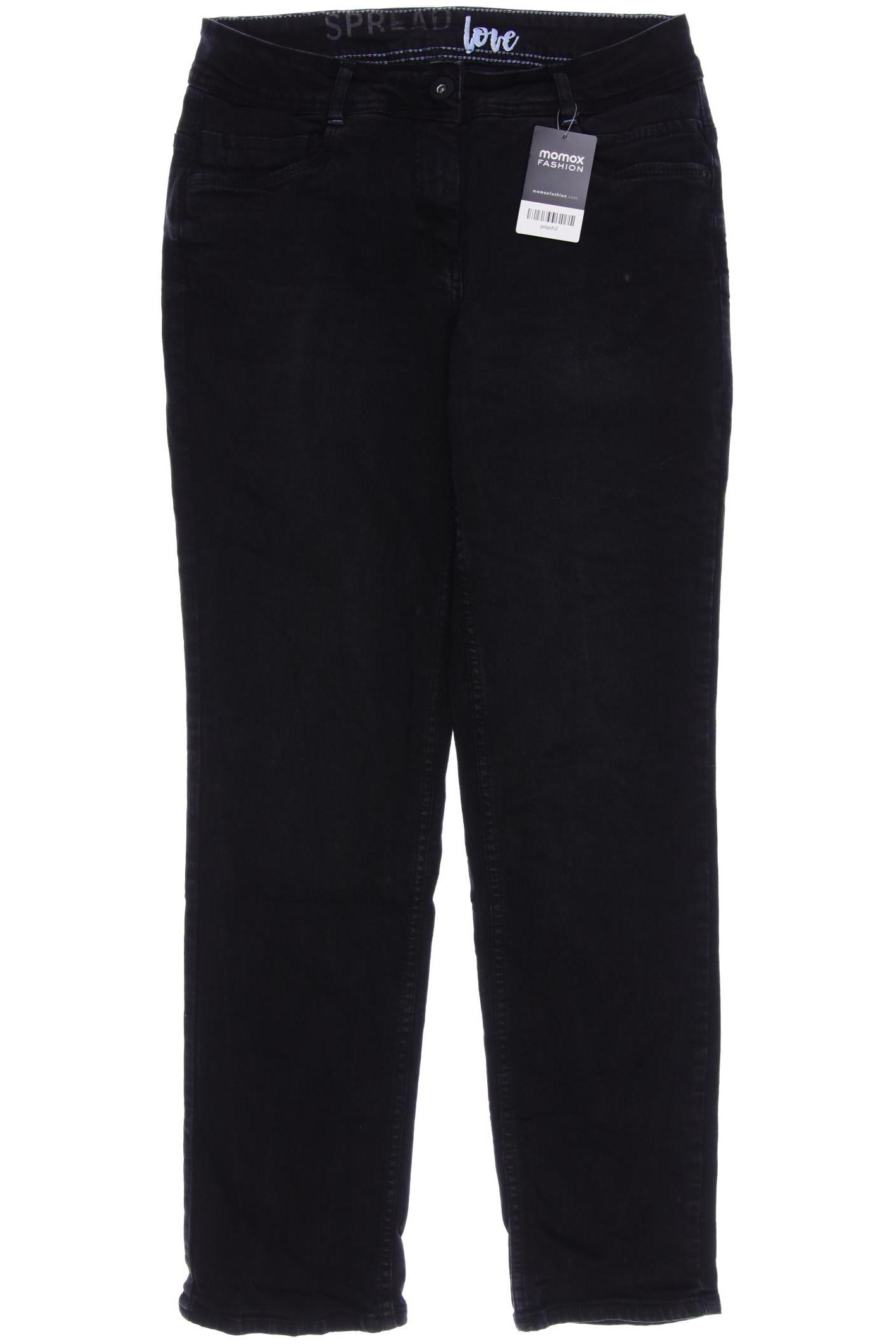 

CECIL Damen Jeans, schwarz