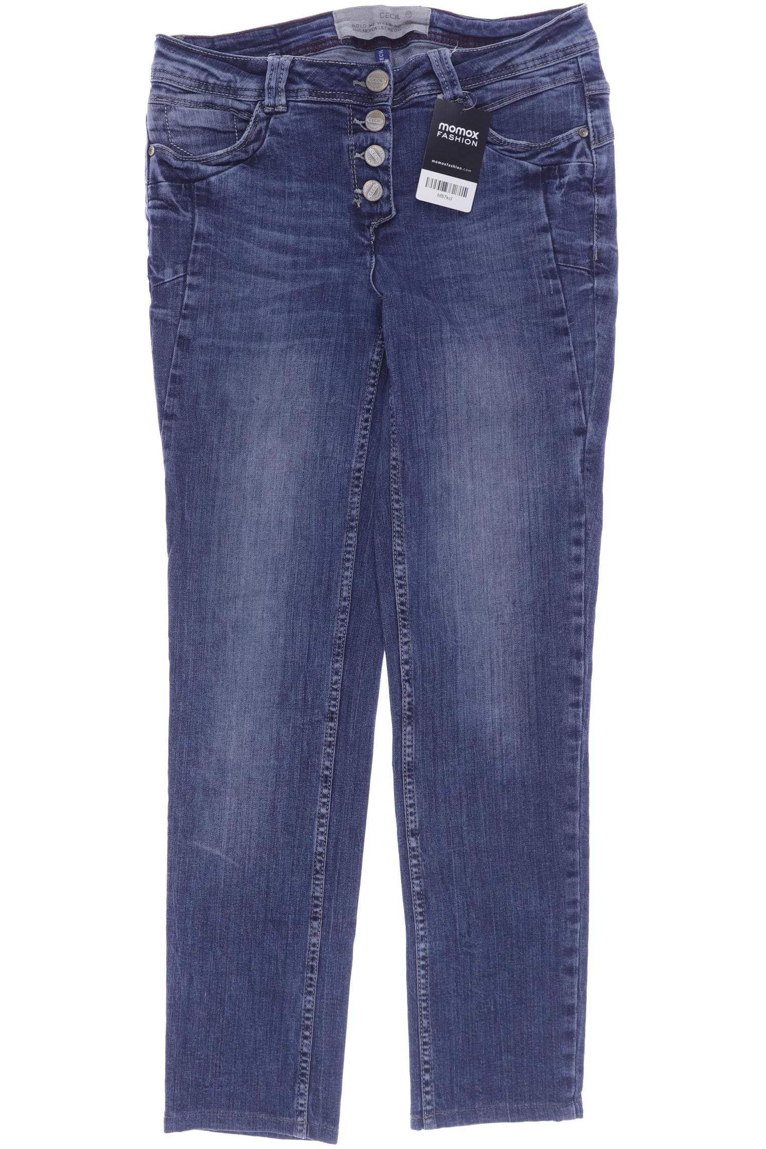 

CECIL Damen Jeans, blau