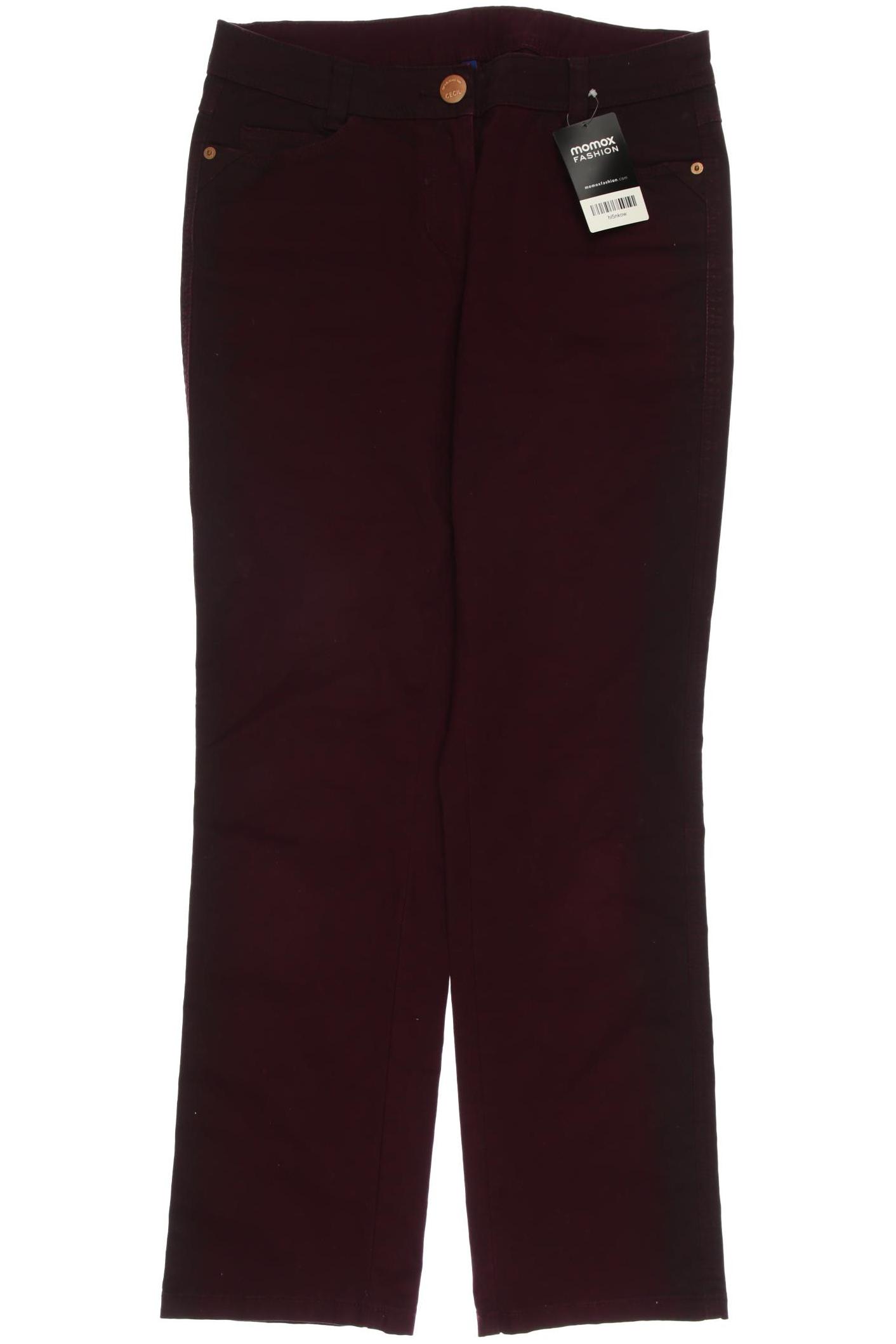 

CECIL Damen Jeans, bordeaux