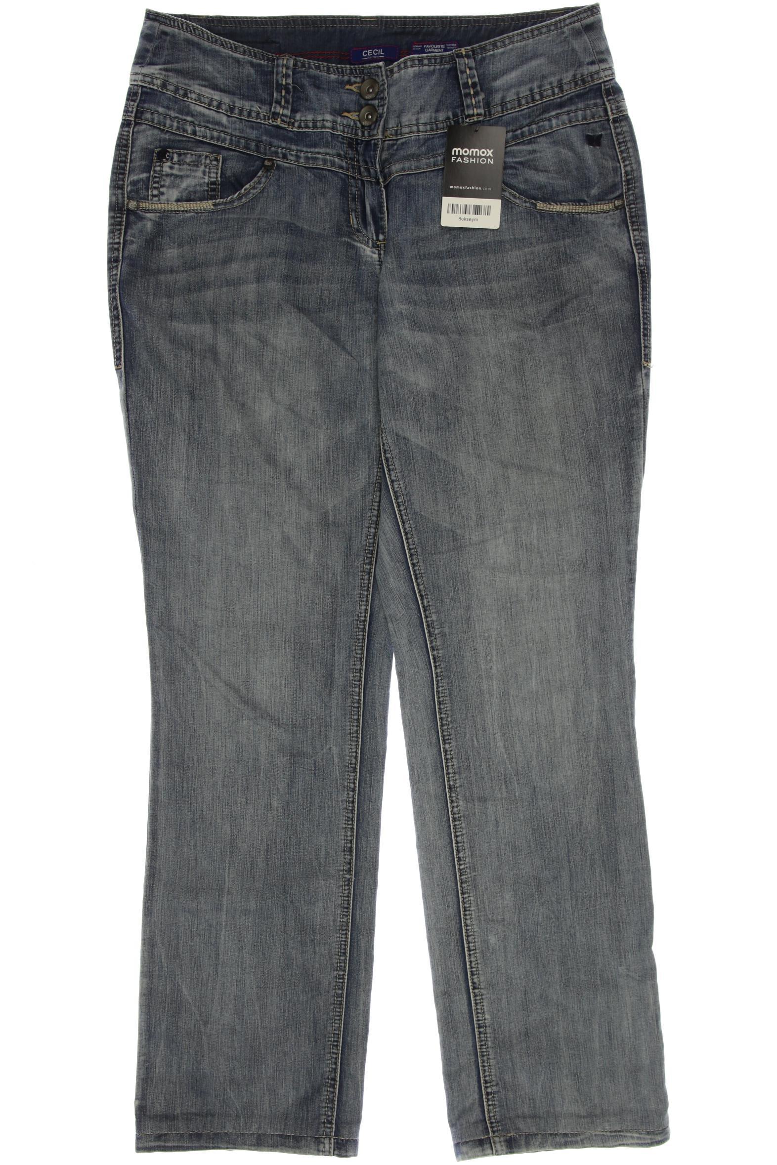 

CECIL Damen Jeans, blau