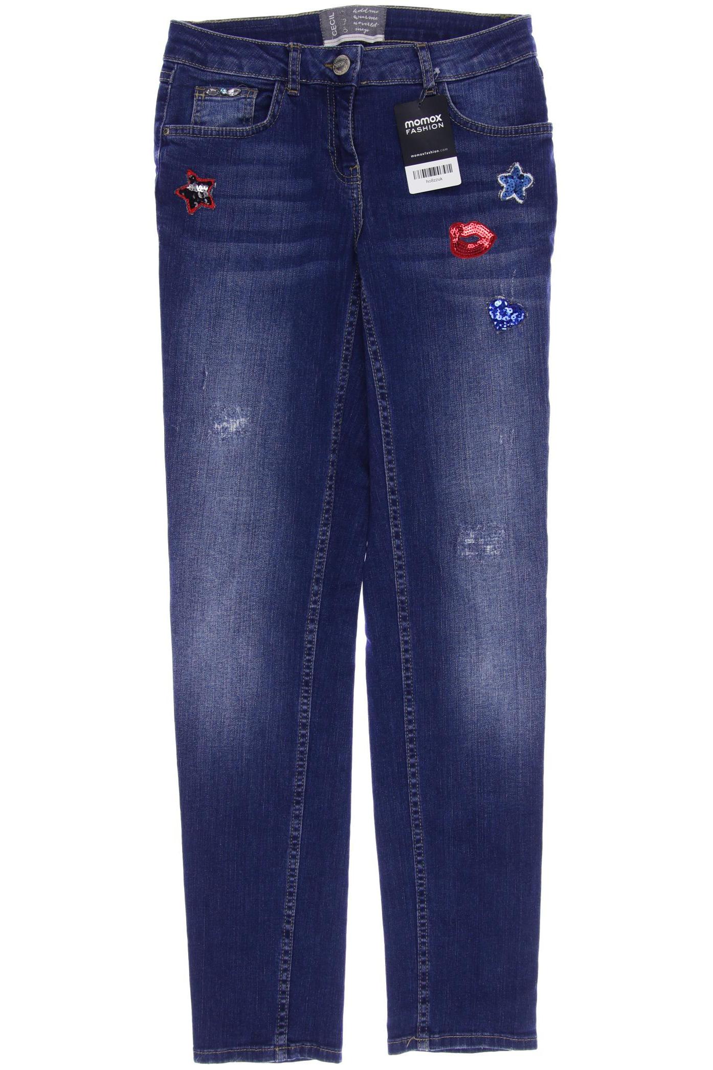 

CECIL Damen Jeans, blau