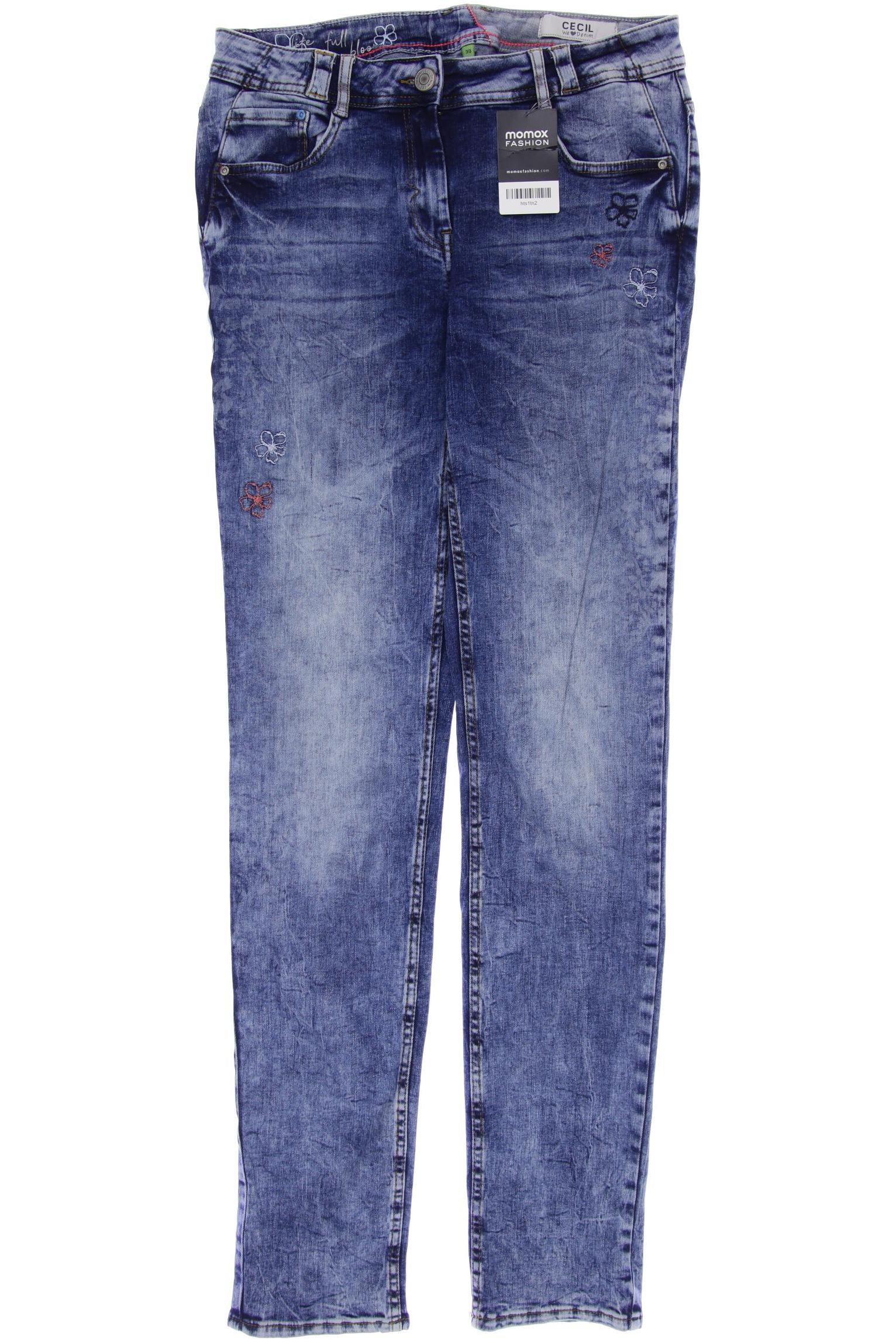 

CECIL Damen Jeans, blau