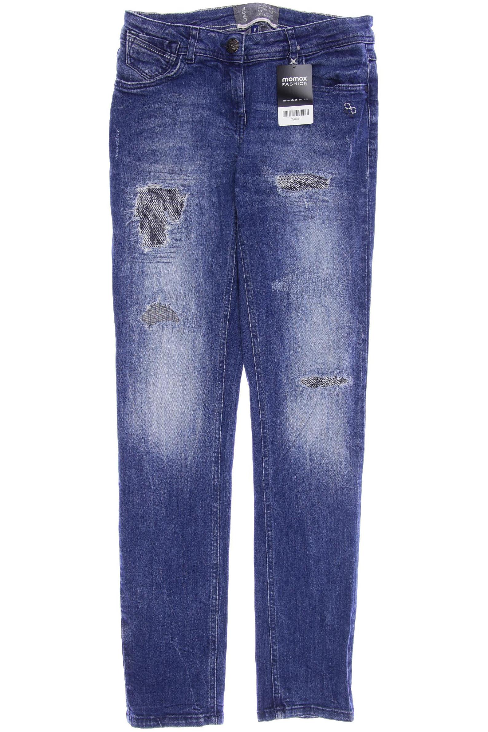 

CECIL Damen Jeans, blau