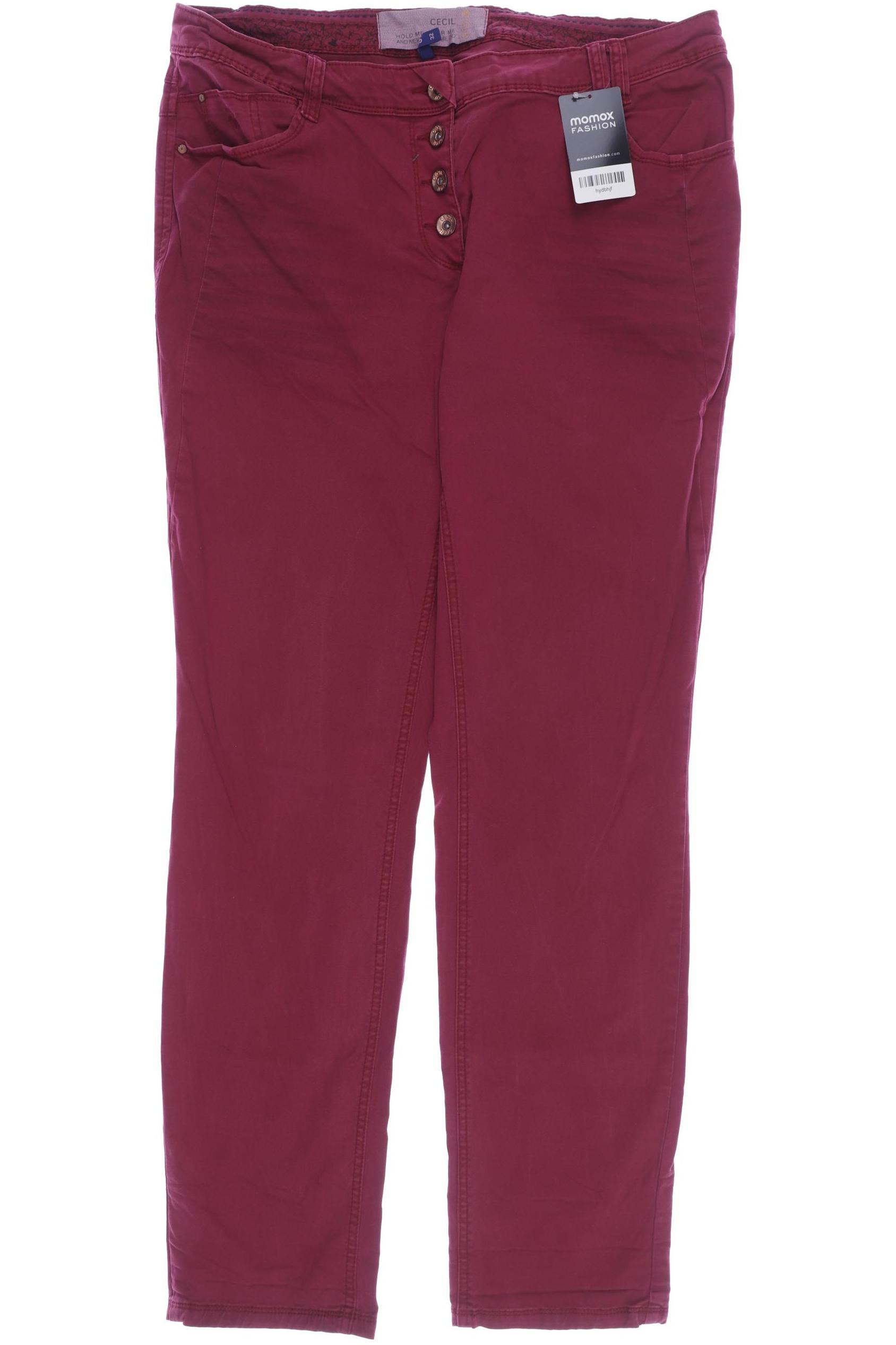 

CECIL Damen Jeans, bordeaux