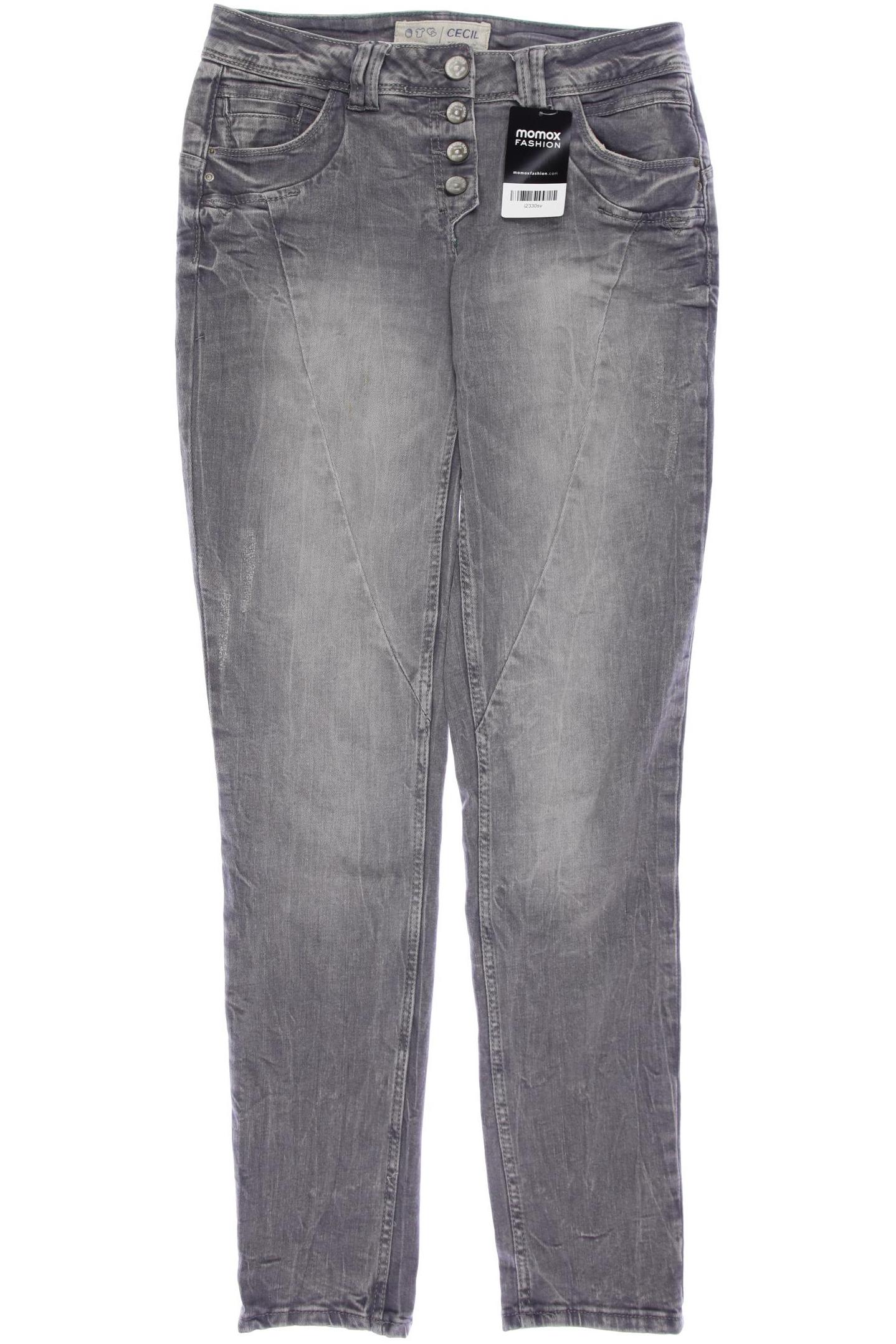 

CECIL Damen Jeans, grau