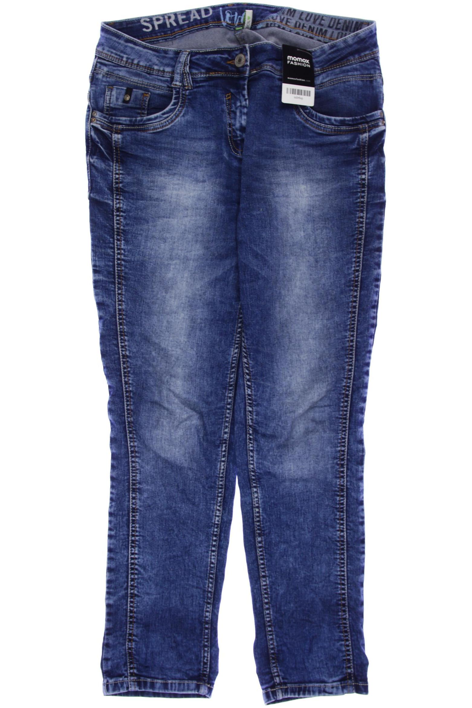 

CECIL Damen Jeans, blau