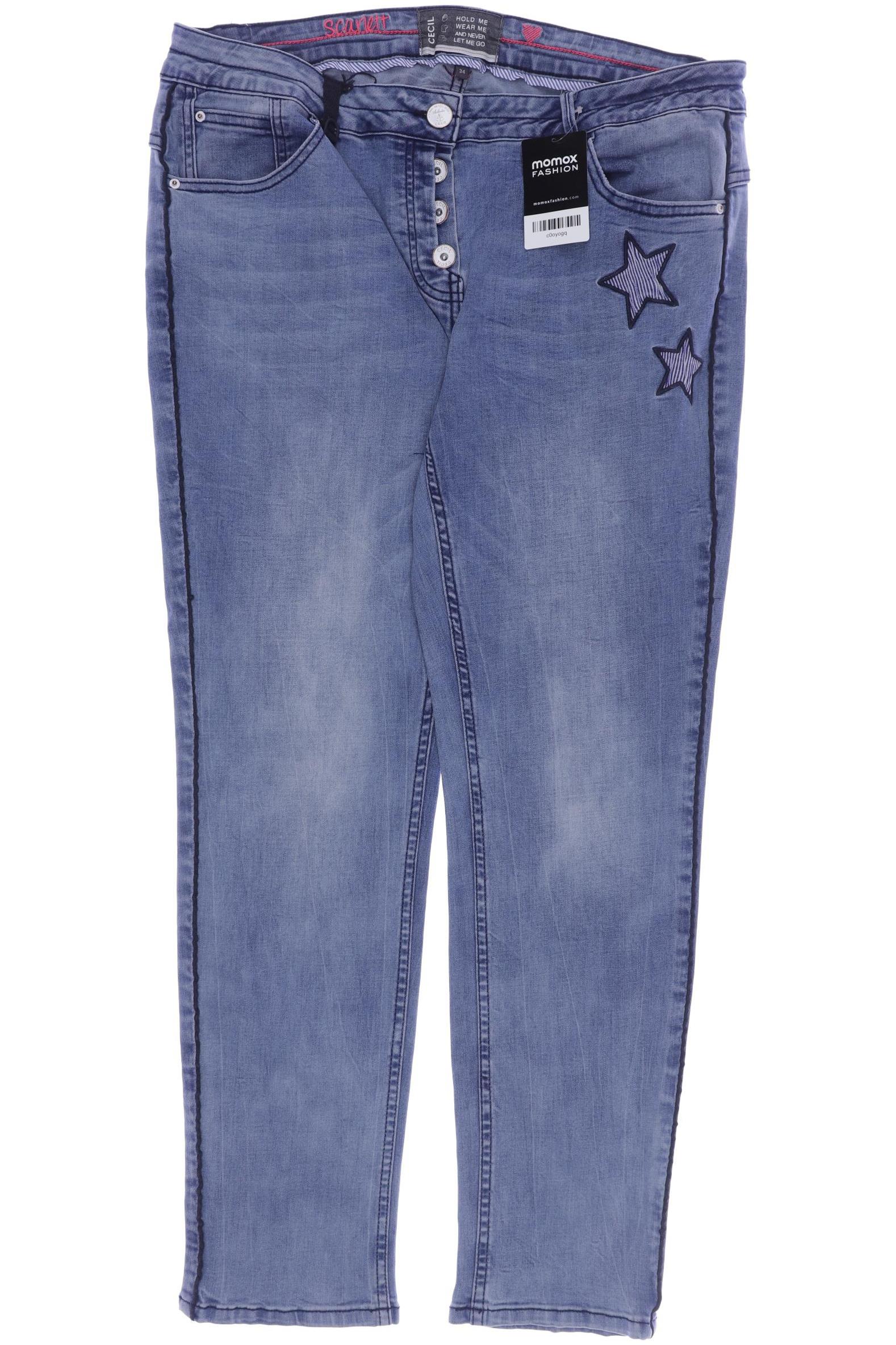 

CECIL Damen Jeans, blau