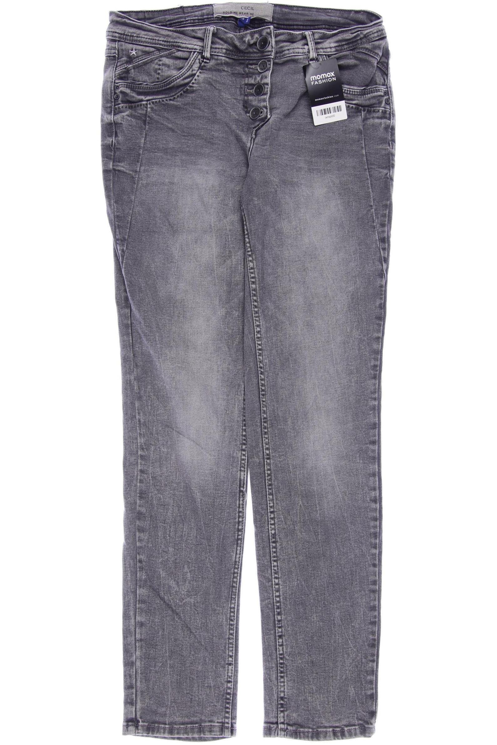 

CECIL Damen Jeans, grau