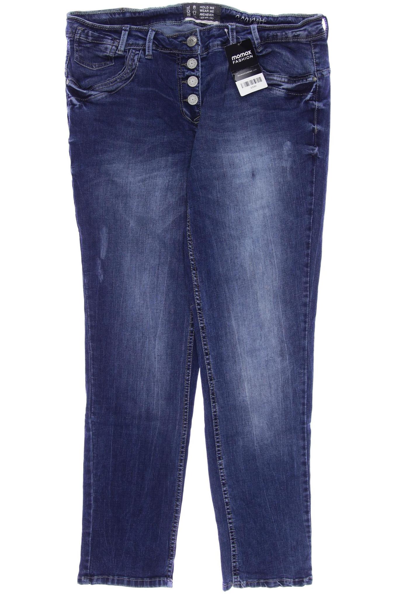 

CECIL Damen Jeans, marineblau