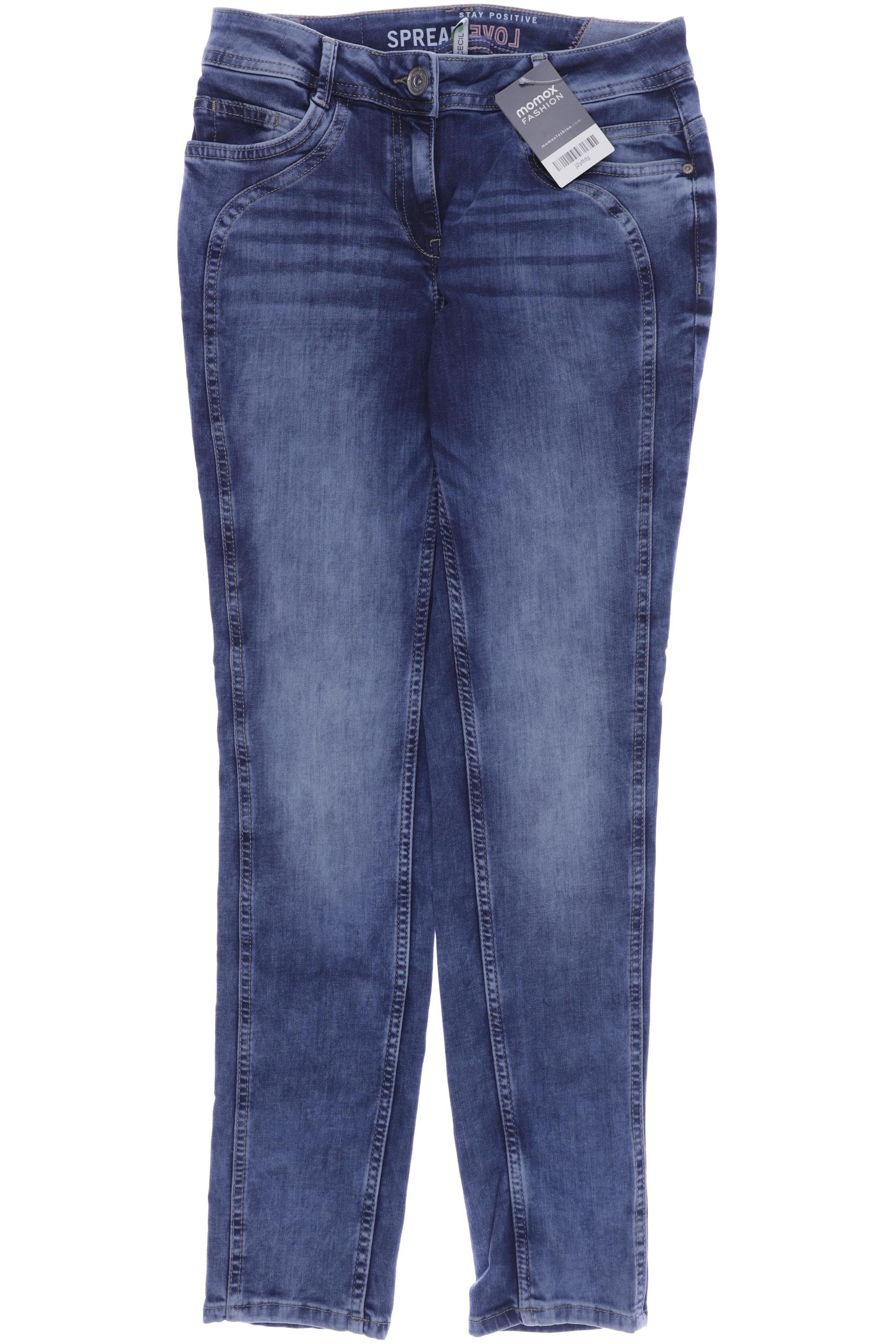 

CECIL Damen Jeans, blau