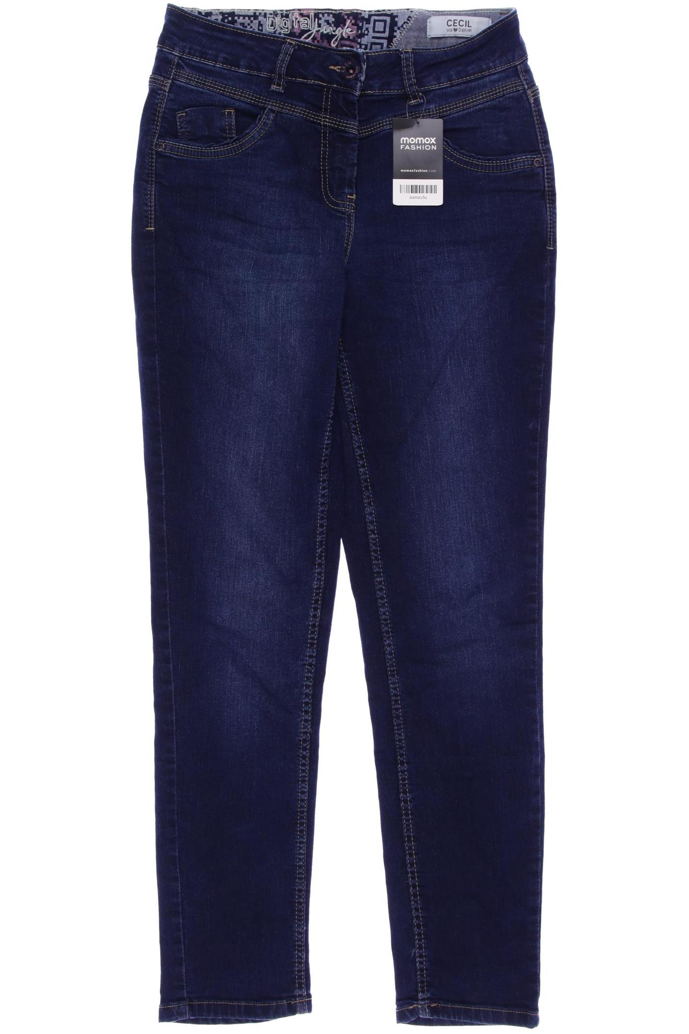 

CECIL Damen Jeans, blau