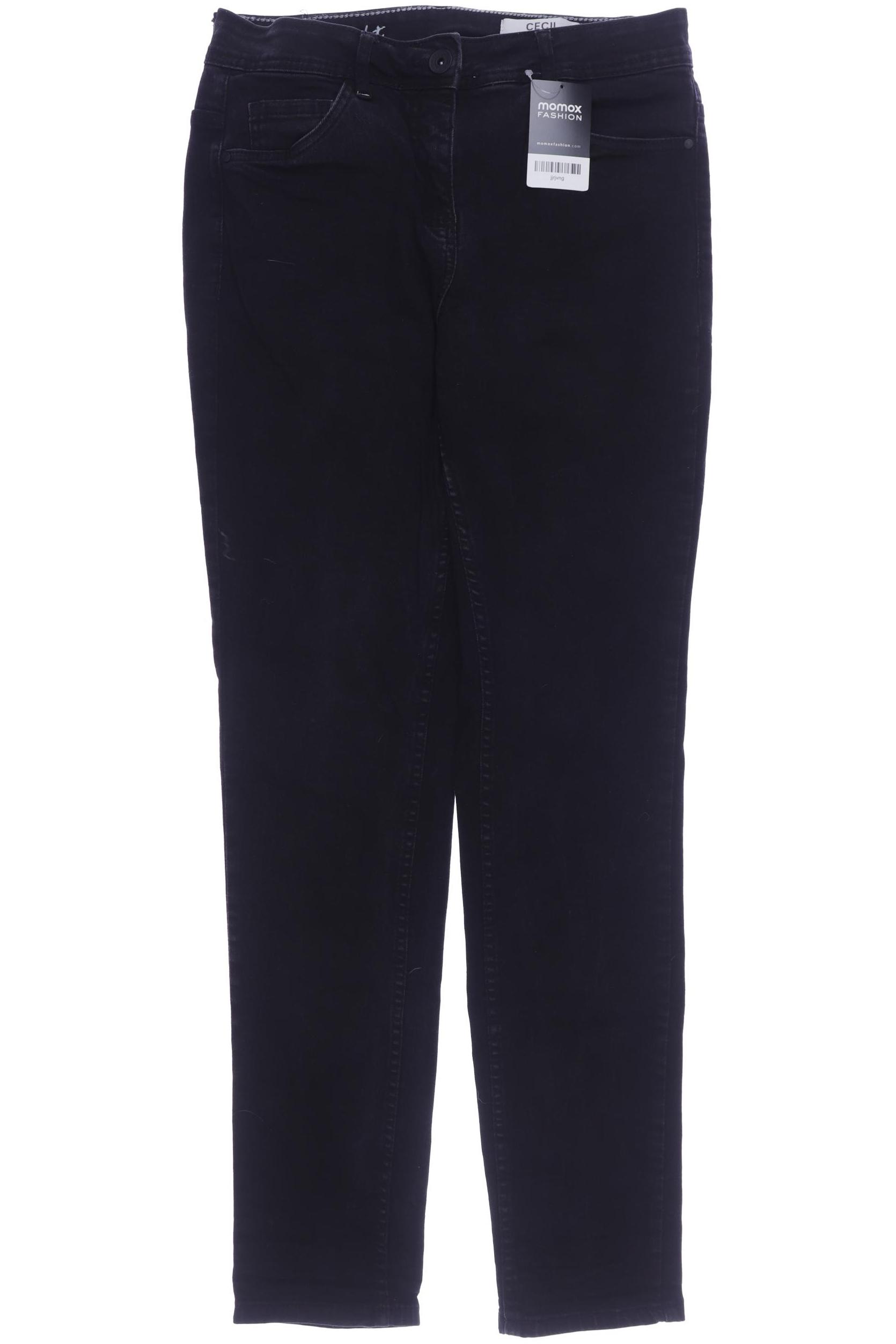 

CECIL Damen Jeans, schwarz
