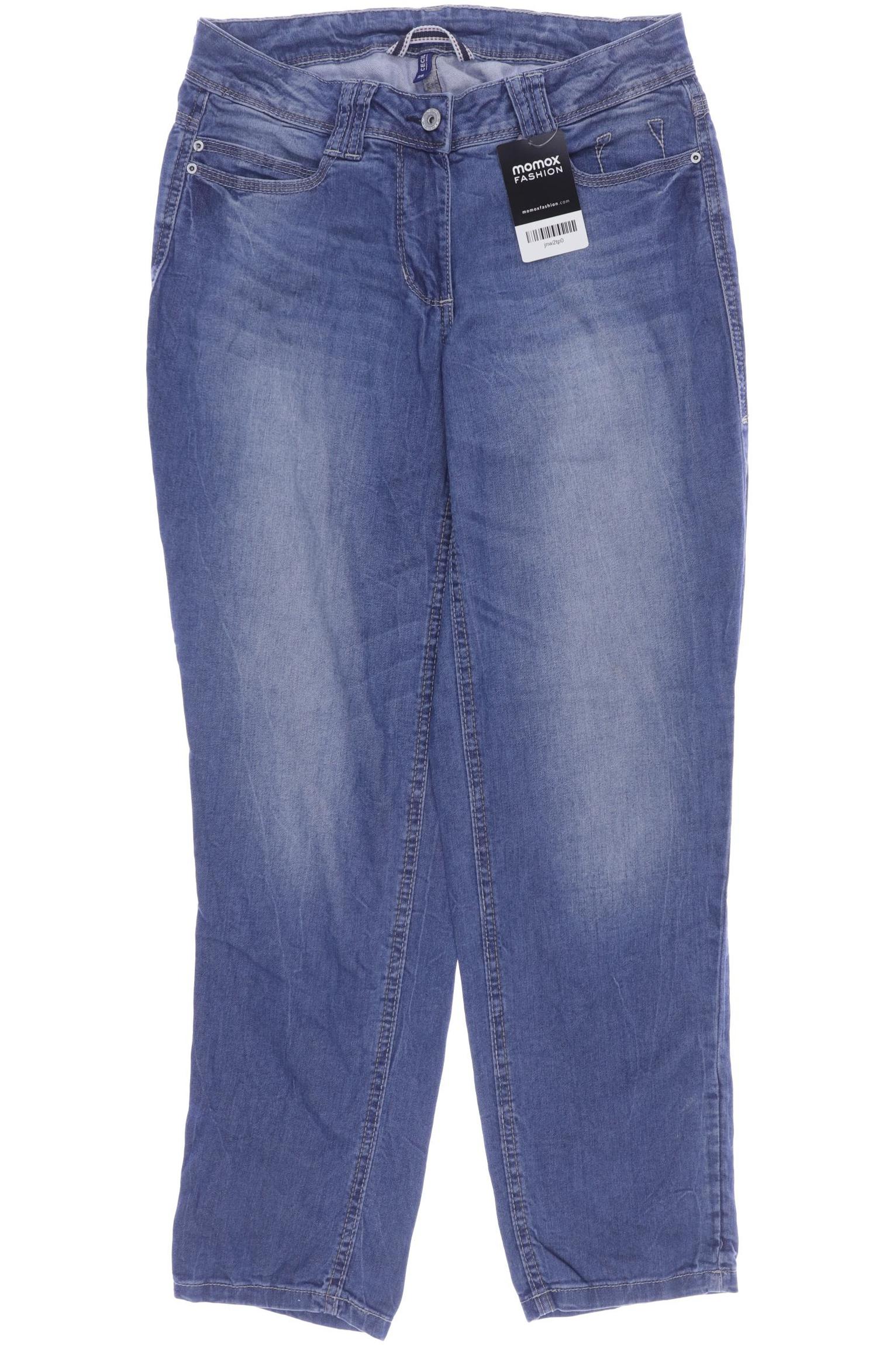 

CECIL Damen Jeans, blau