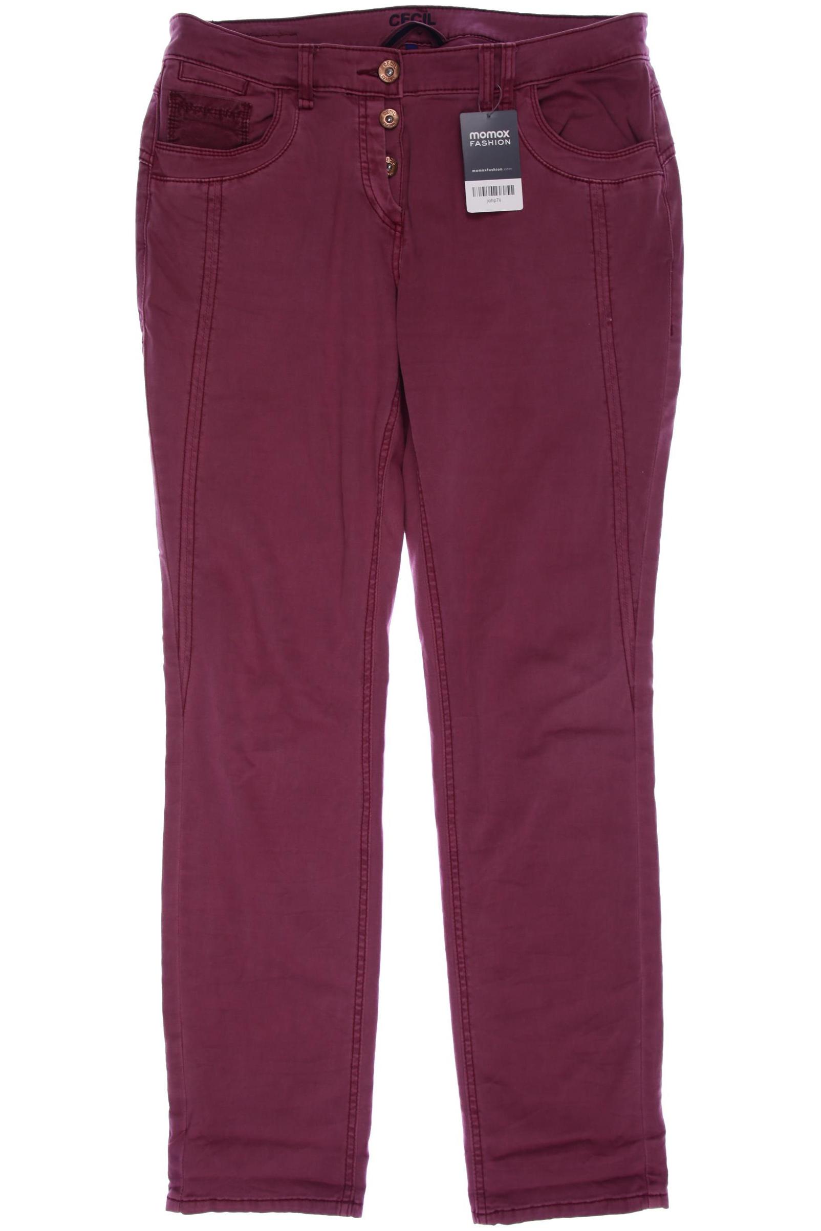 

CECIL Damen Jeans, bordeaux