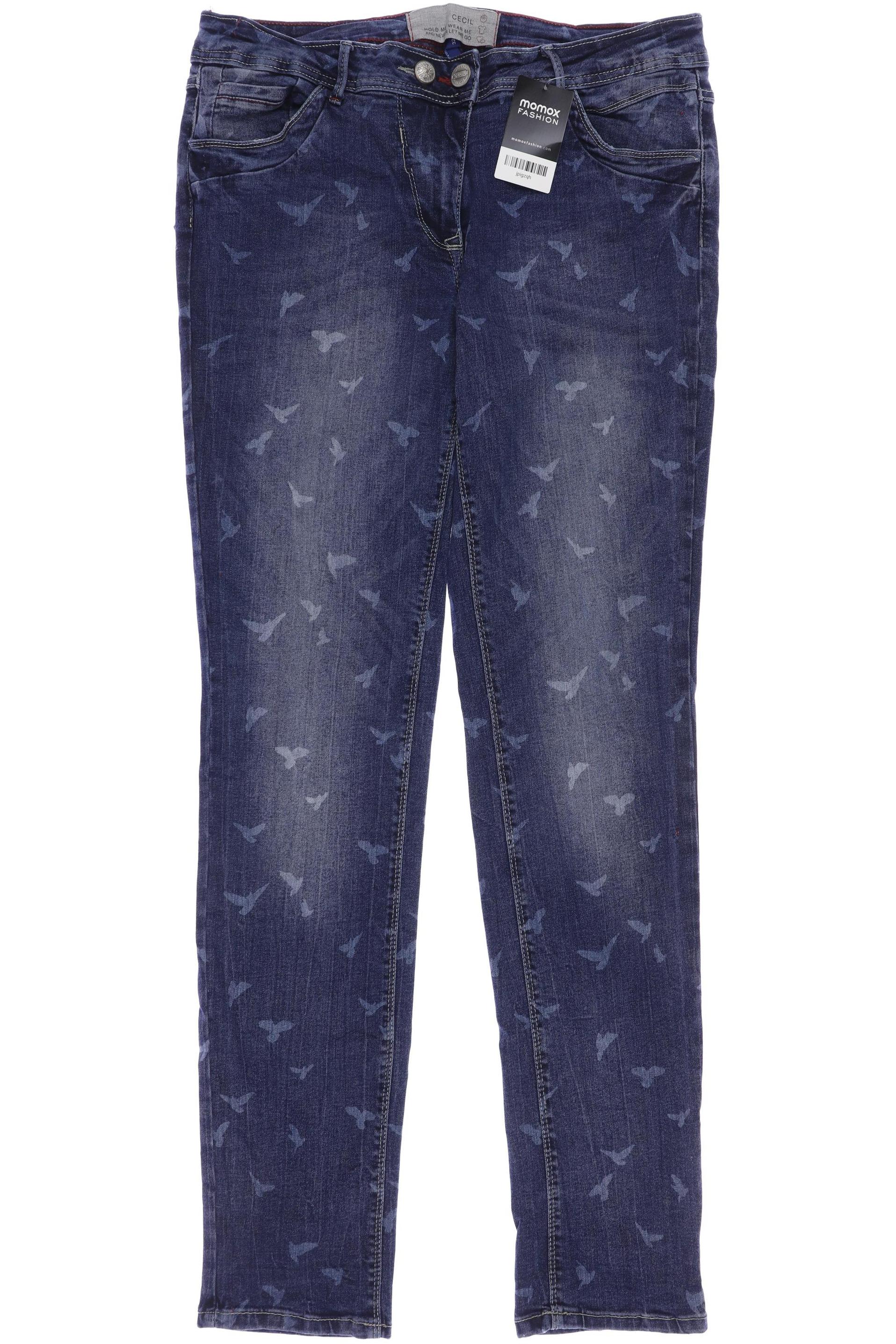

CECIL Damen Jeans, blau