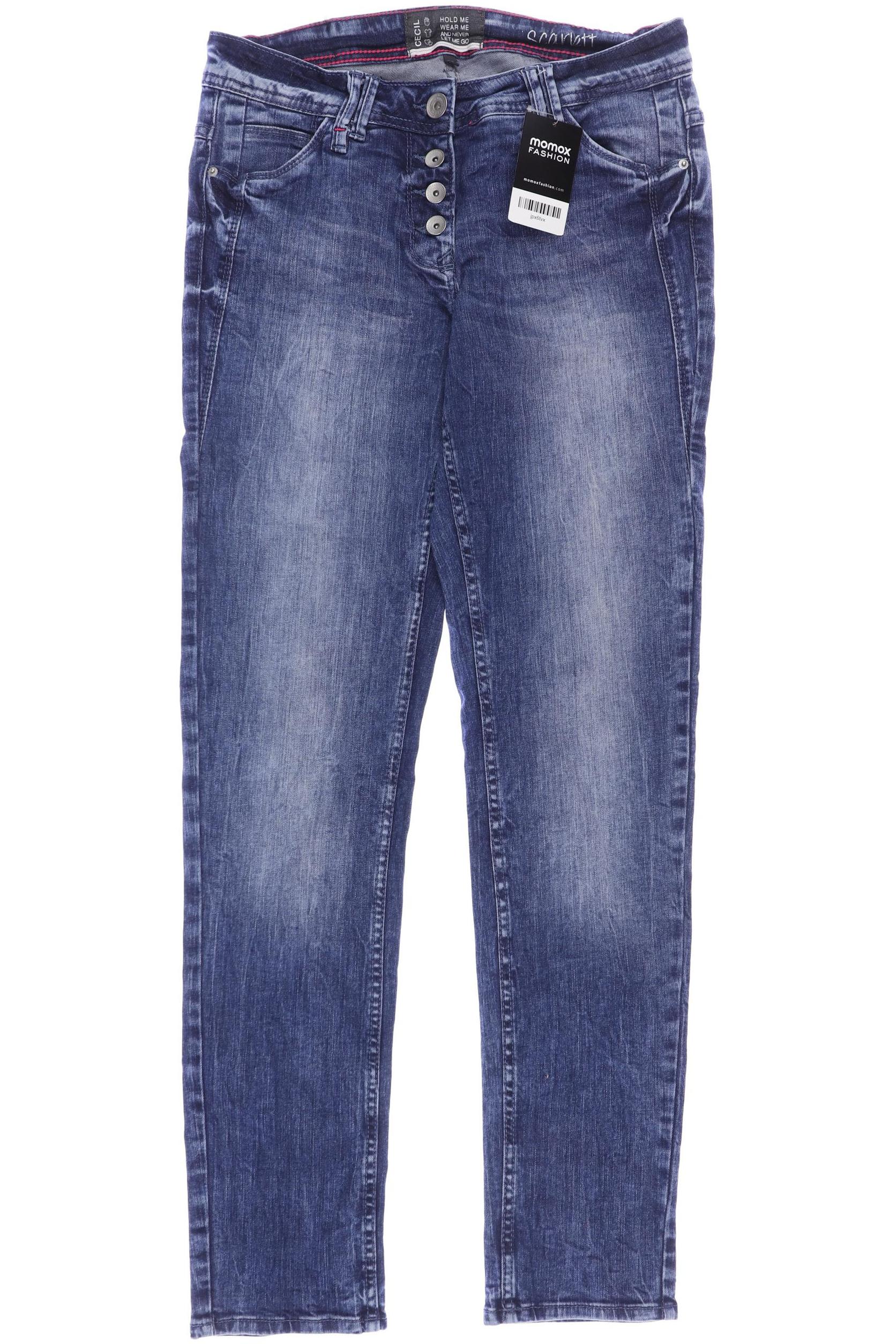 

CECIL Damen Jeans, blau