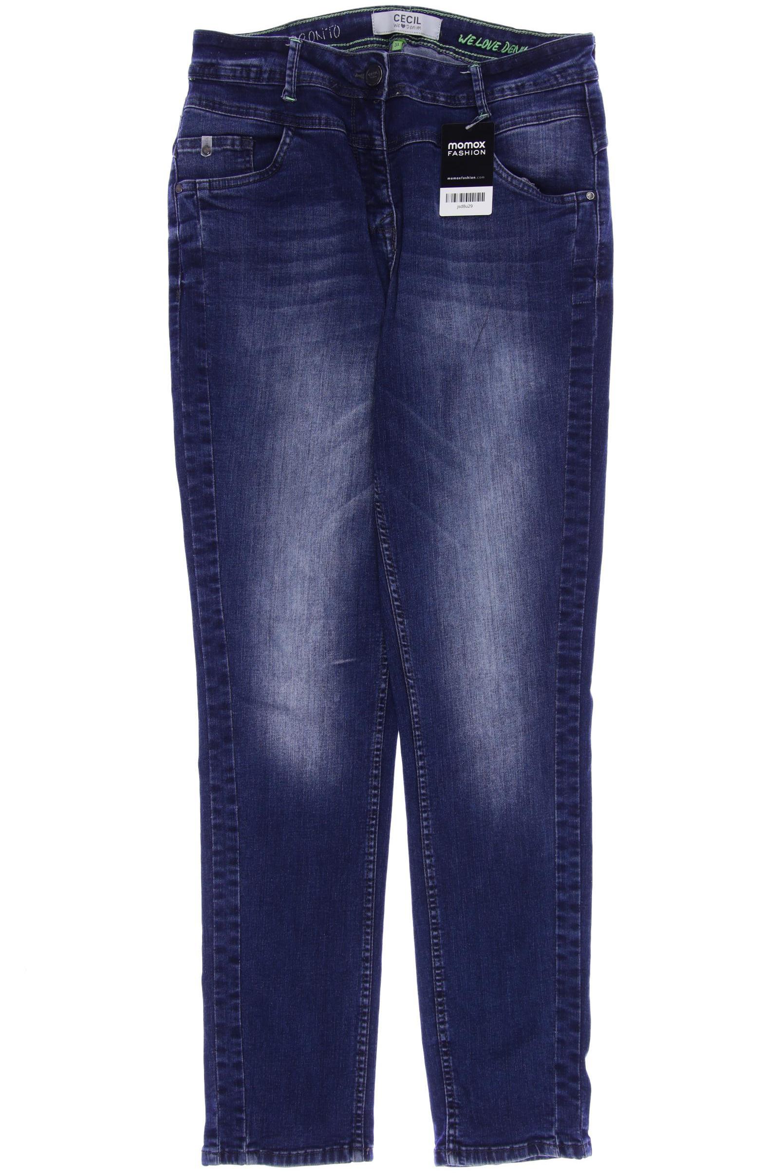 

CECIL Damen Jeans, blau