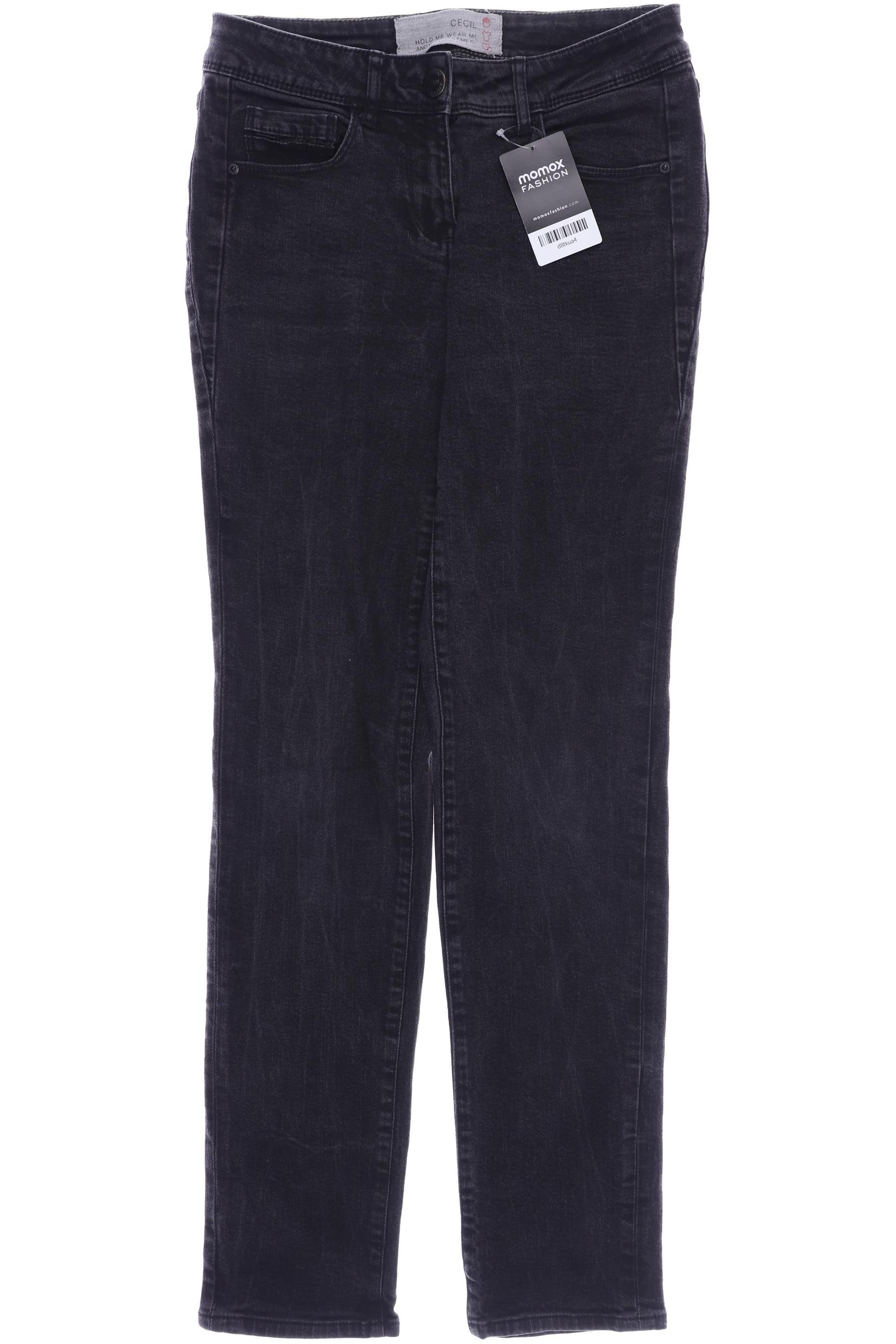 

CECIL Damen Jeans, schwarz