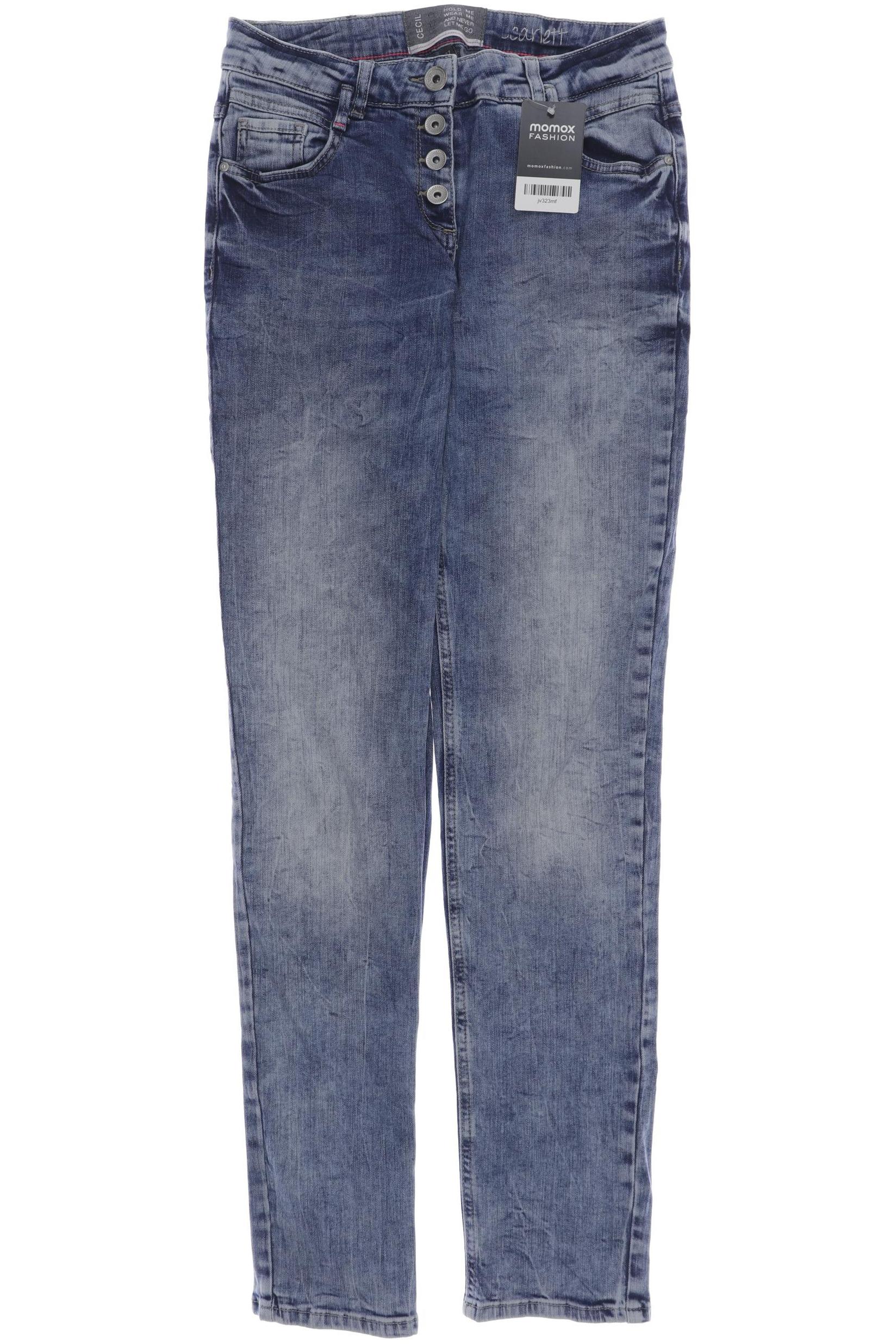 

CECIL Damen Jeans, blau