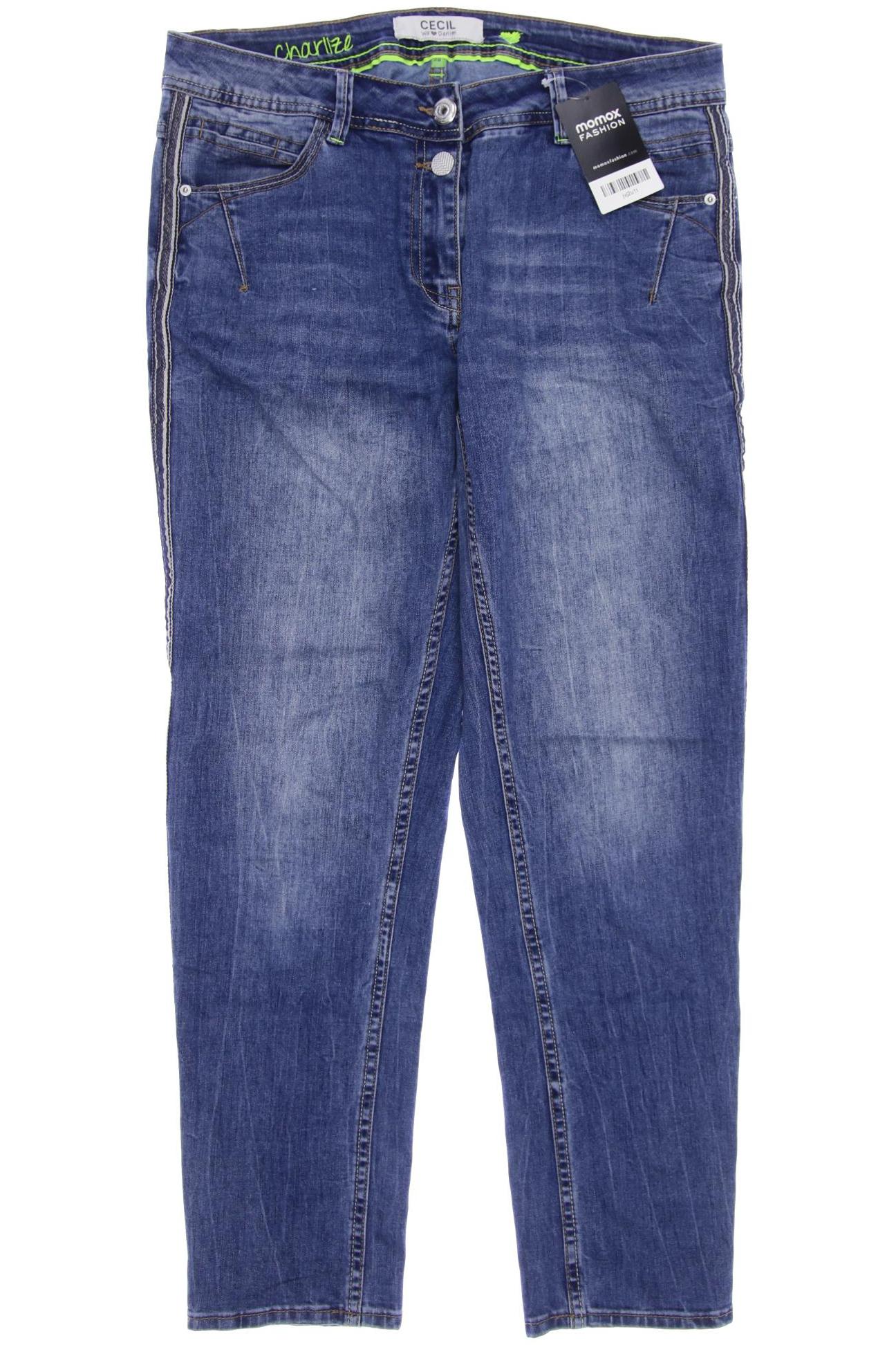 

CECIL Damen Jeans, blau