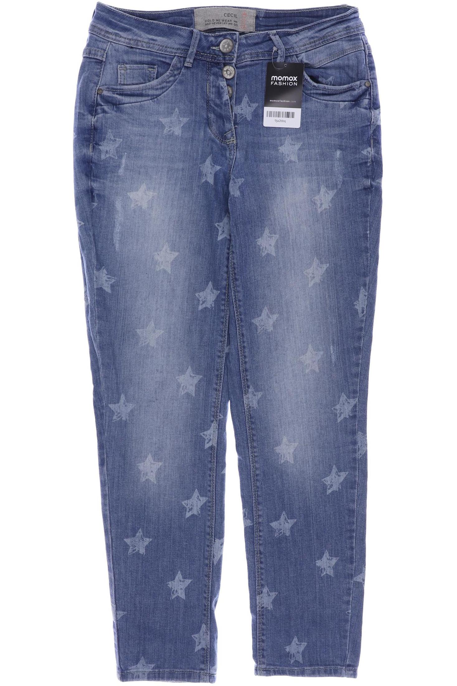 

CECIL Damen Jeans, blau