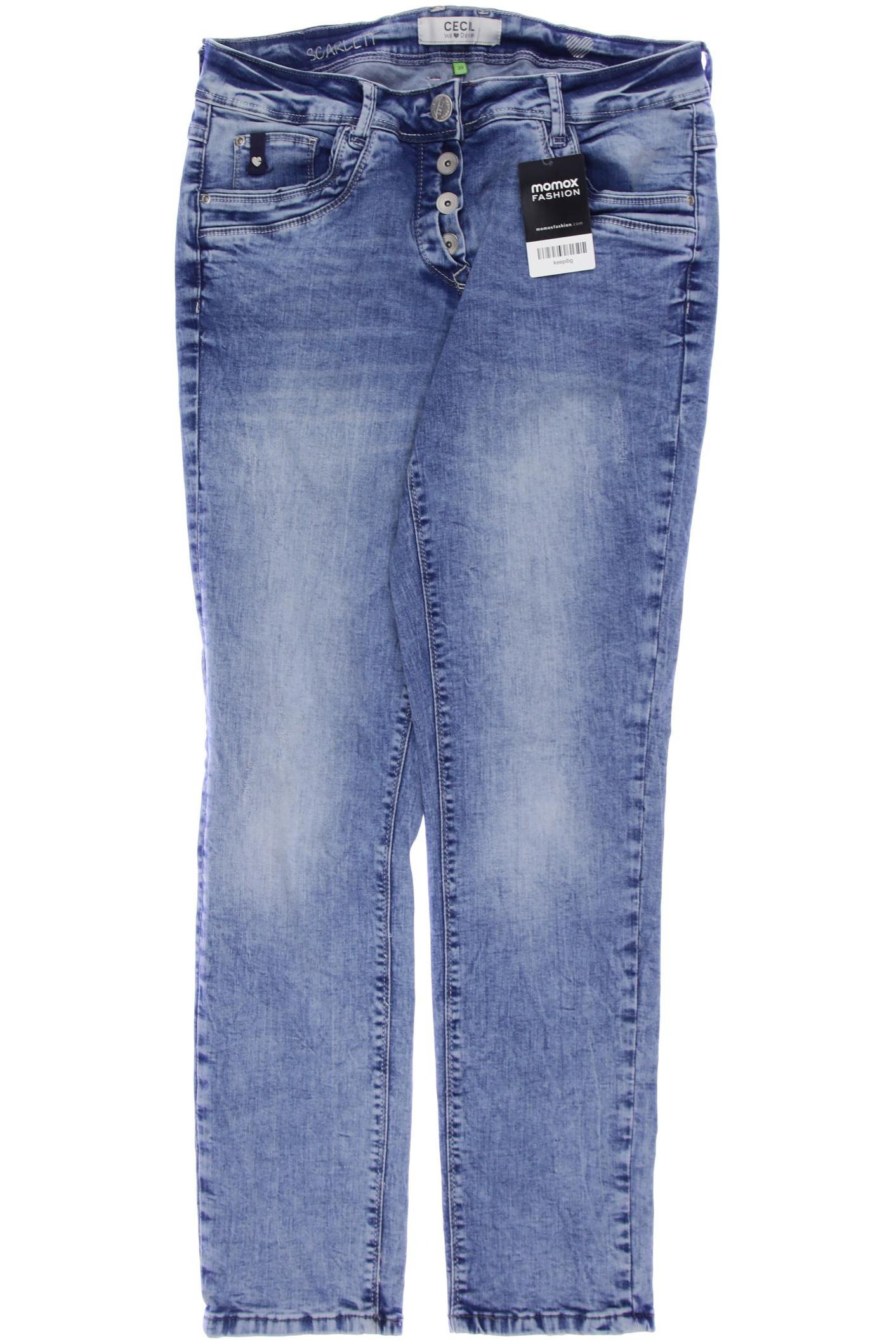 

CECIL Damen Jeans, blau