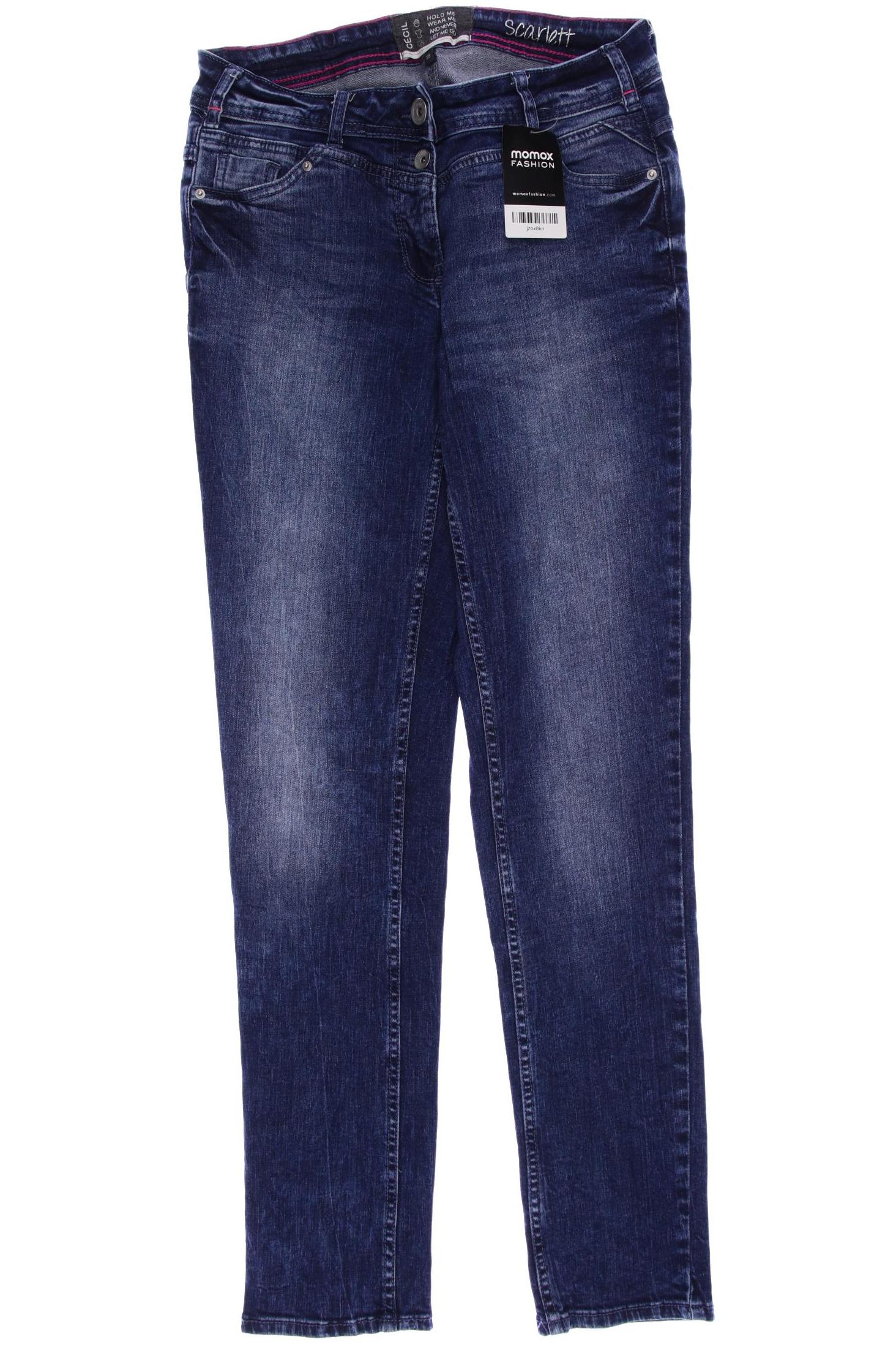 

CECIL Damen Jeans, blau