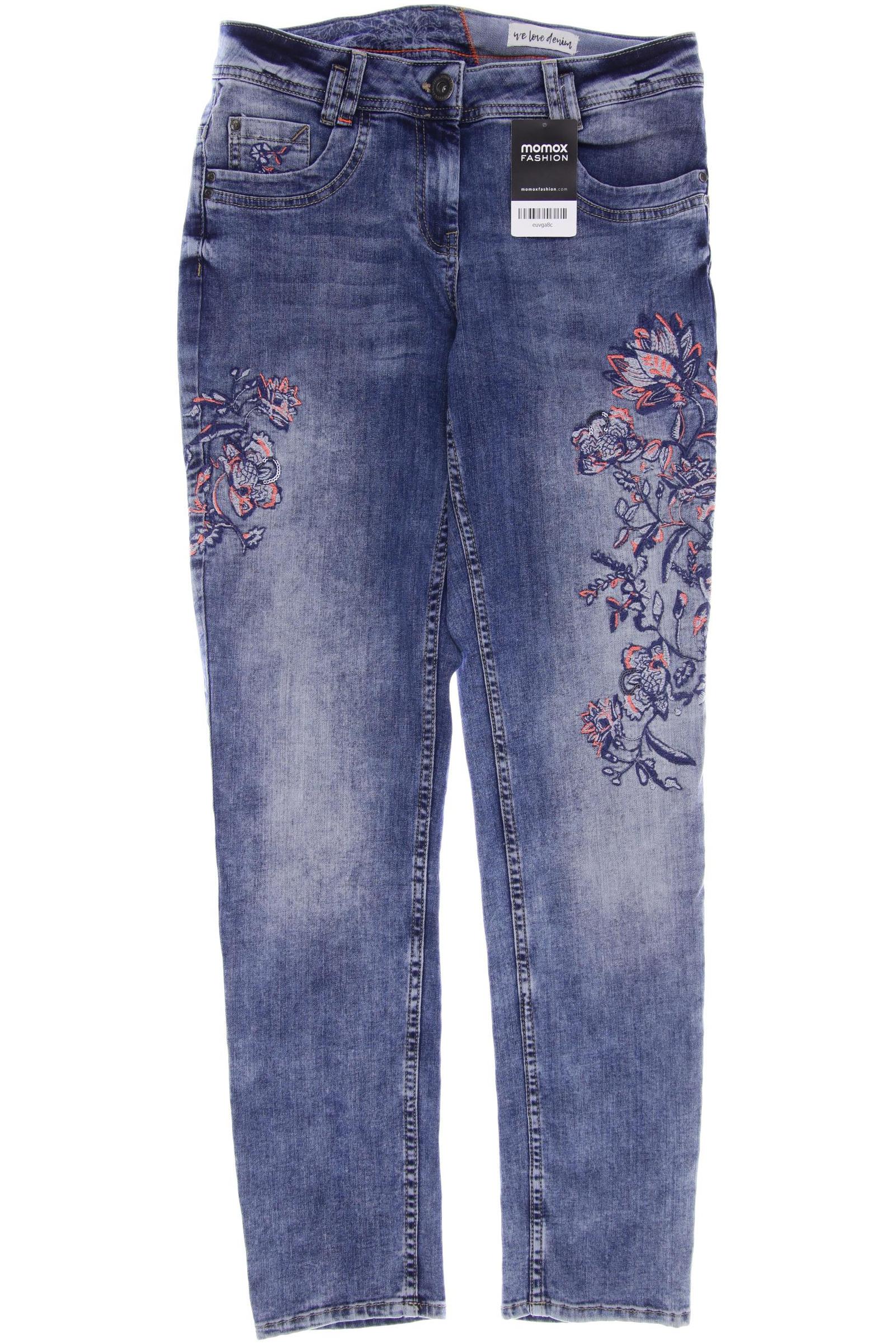 

CECIL Damen Jeans, blau