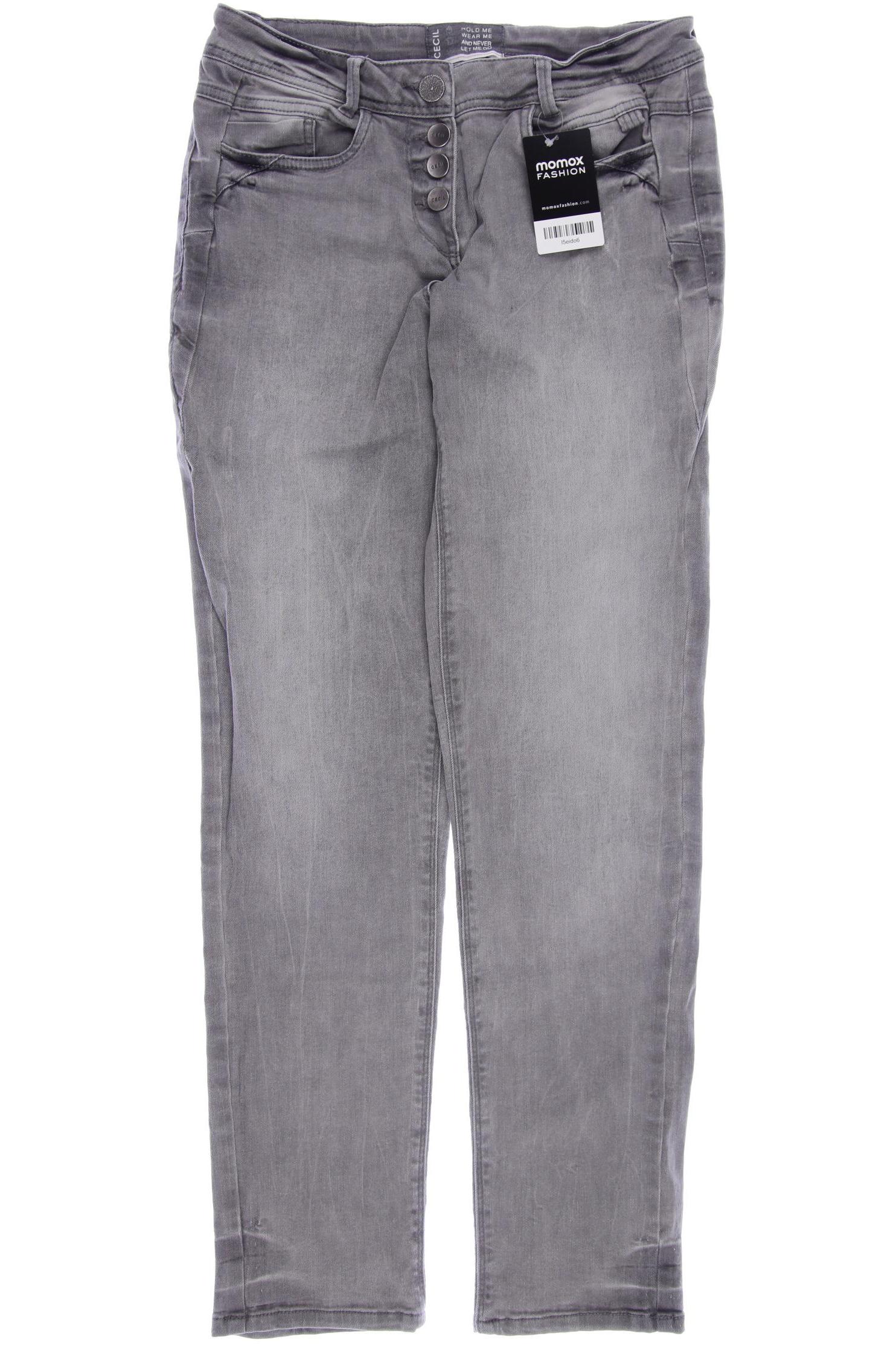 

CECIL Damen Jeans, grau