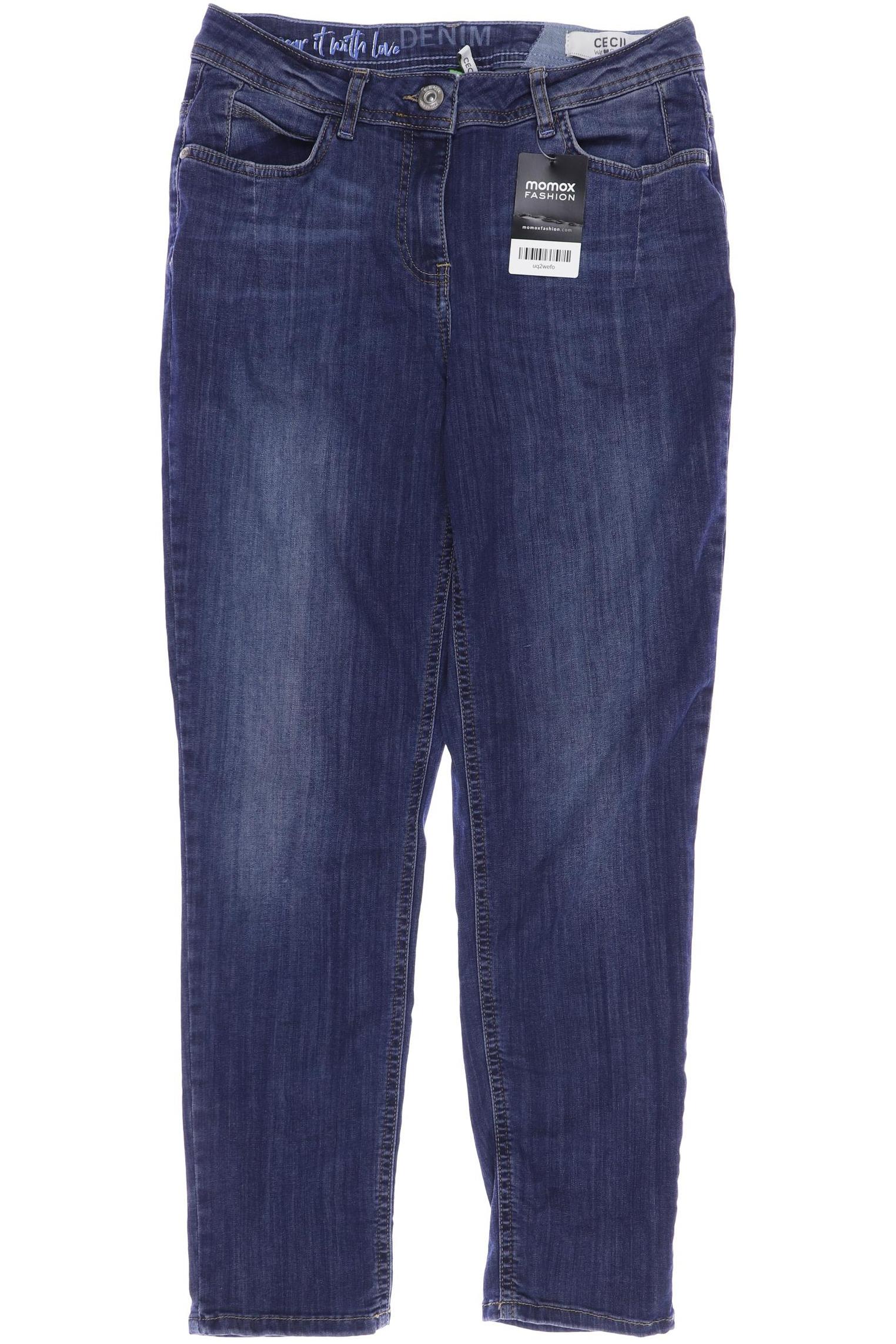 

CECIL Damen Jeans, blau