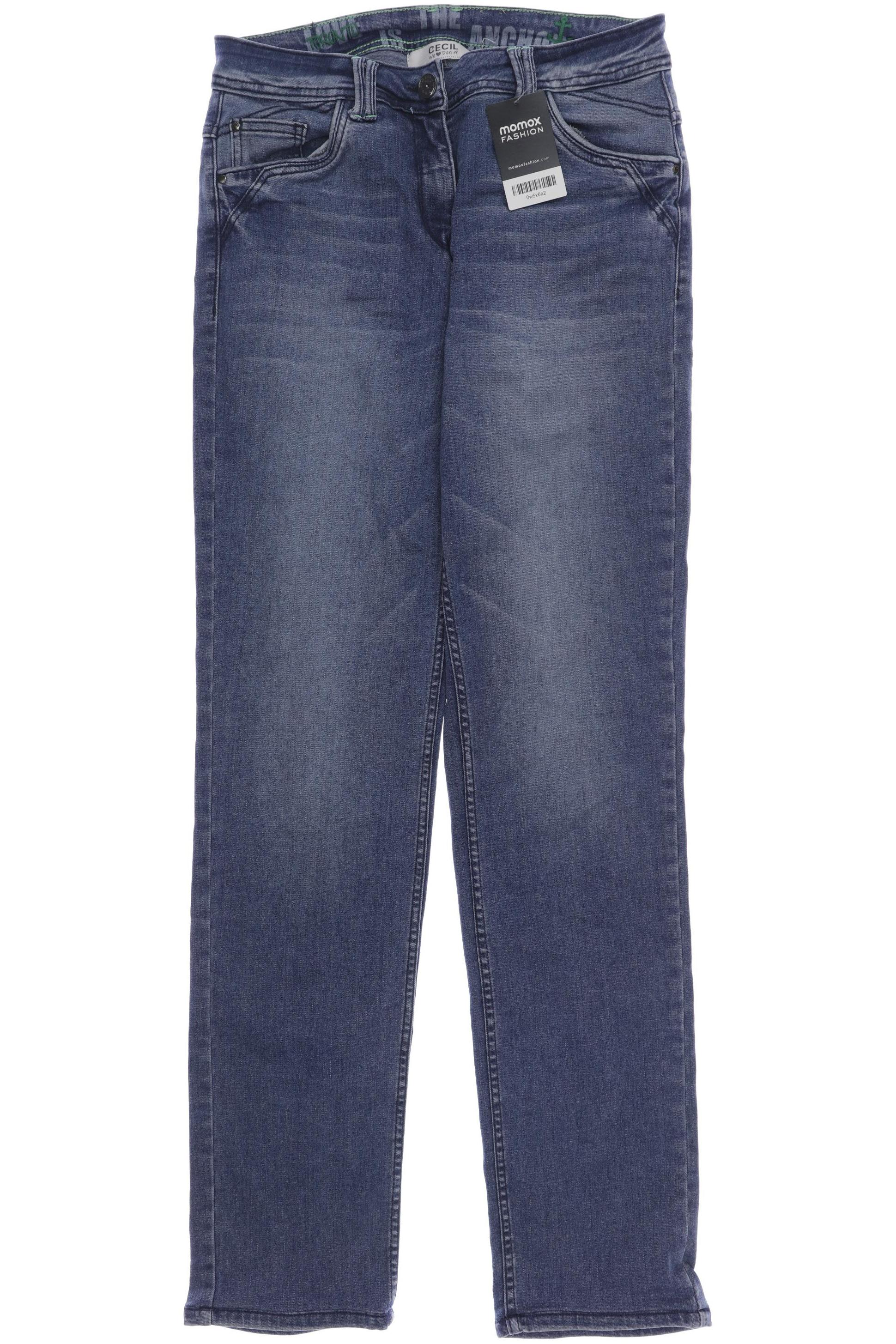 

CECIL Damen Jeans, blau