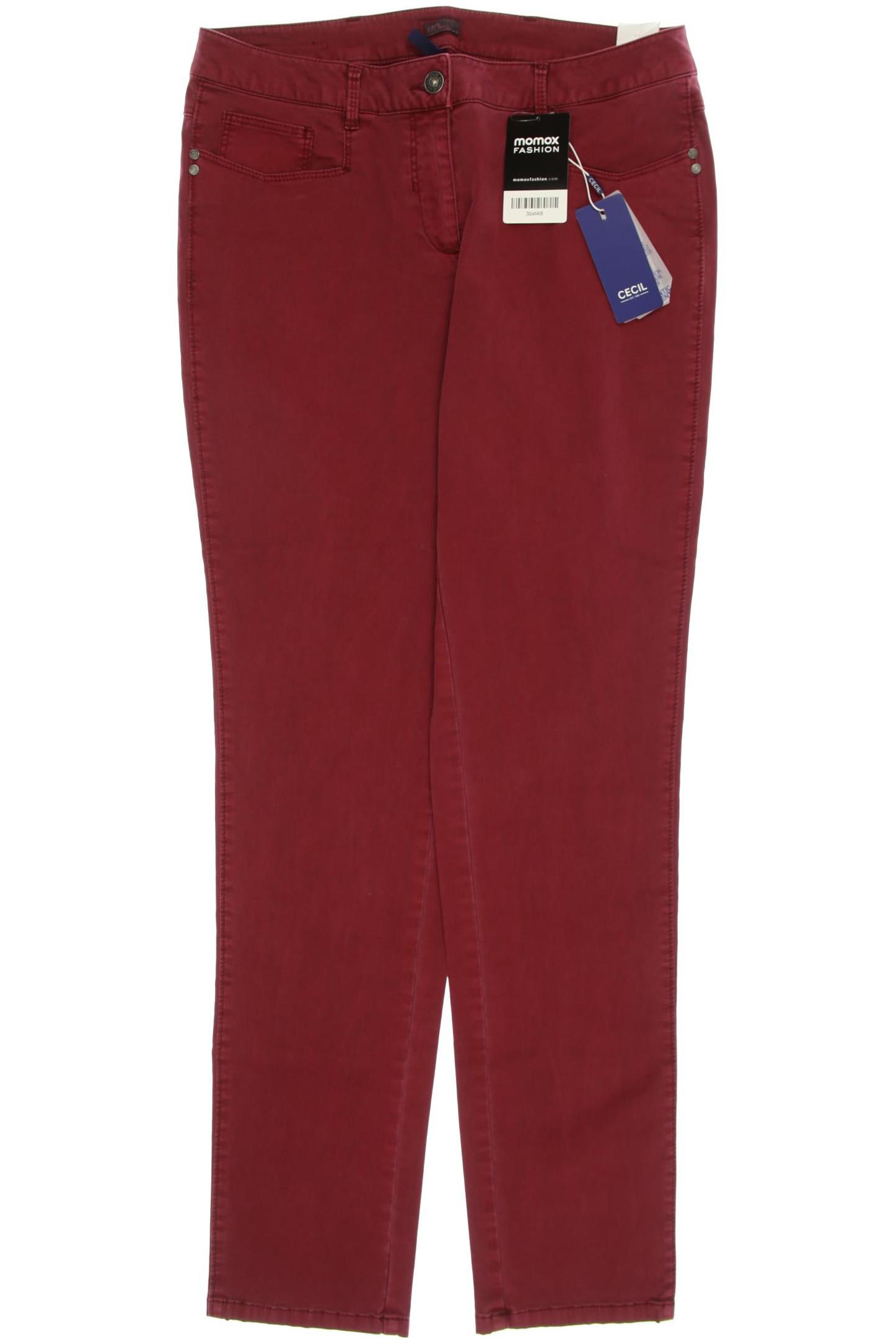 

CECIL Damen Jeans, bordeaux