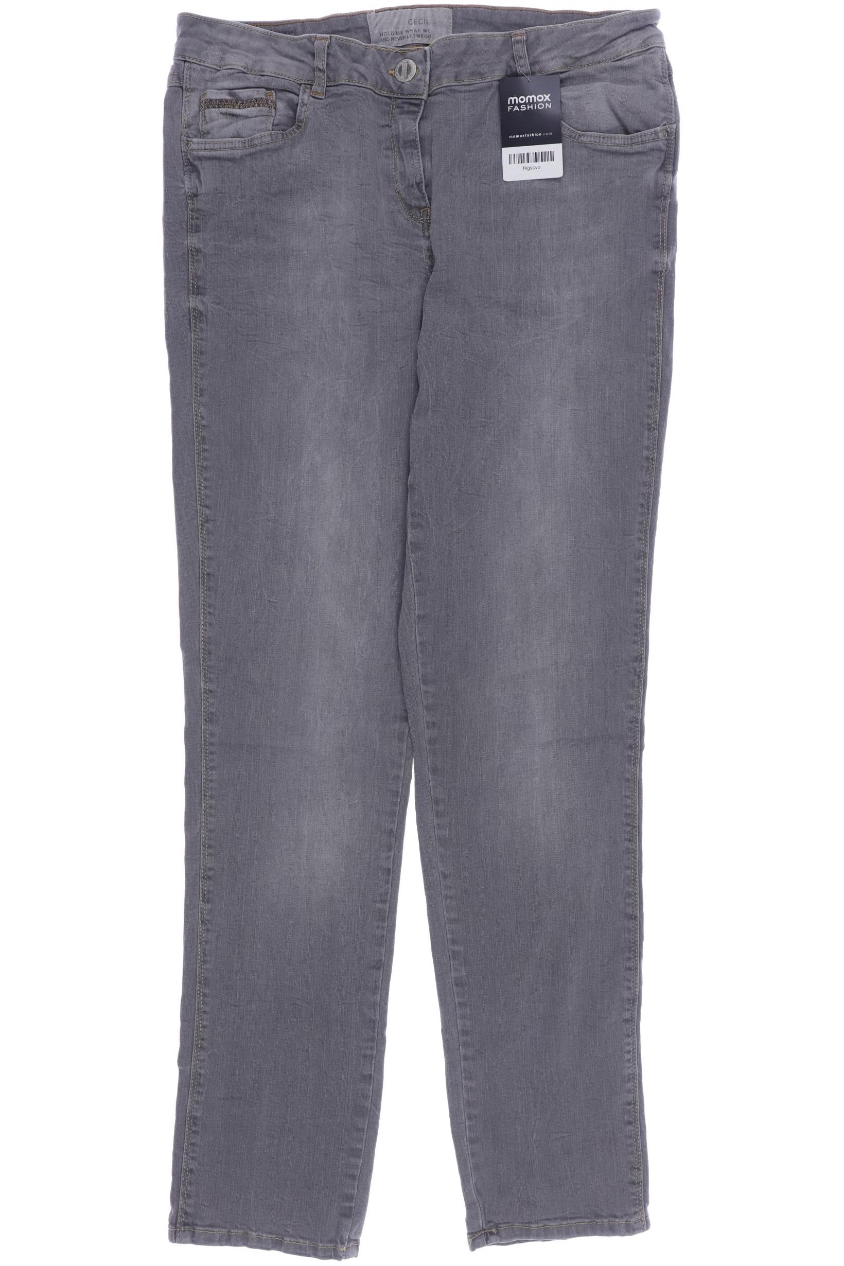 

CECIL Damen Jeans, grau