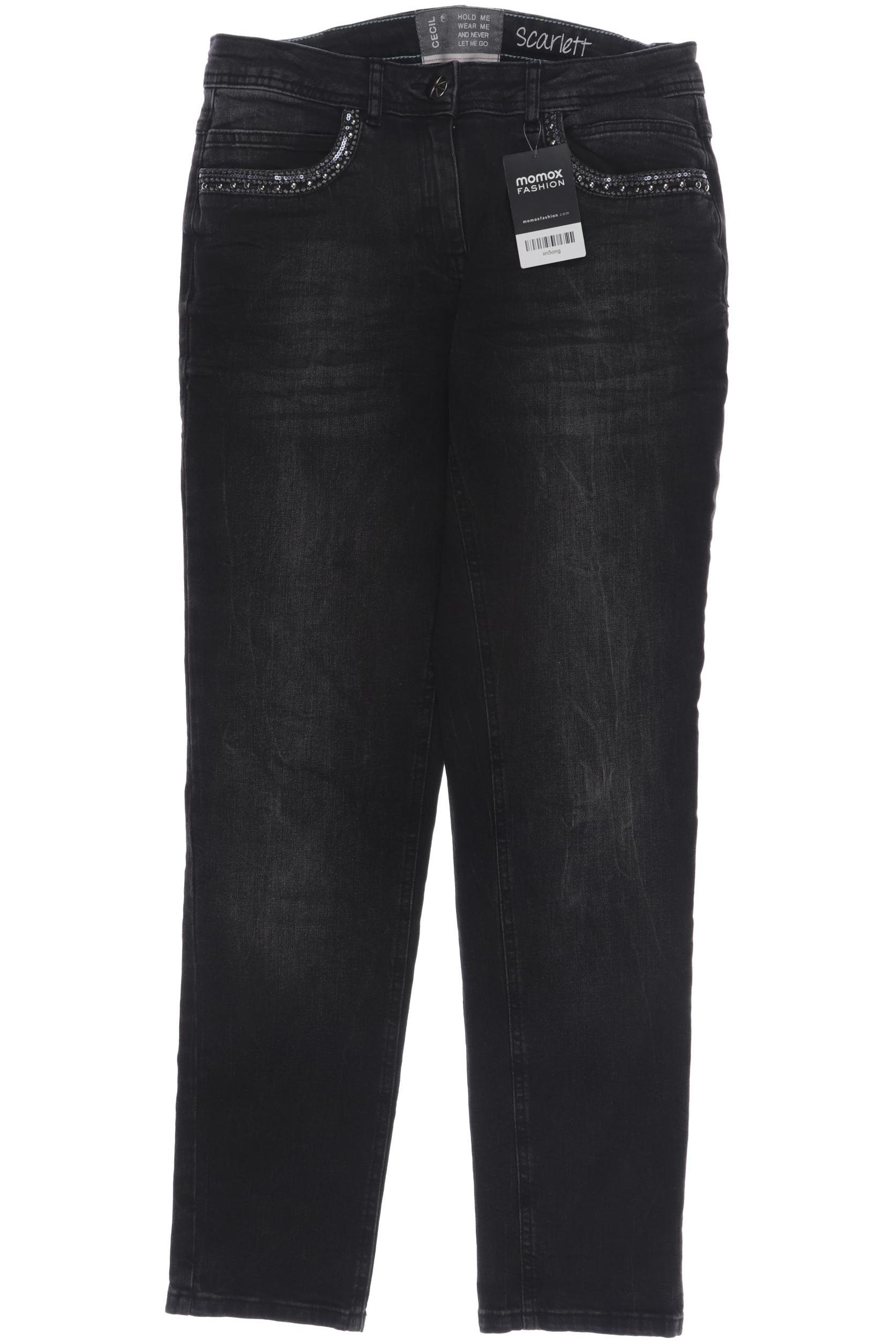 

Cecil Damen Jeans, schwarz, Gr. 28