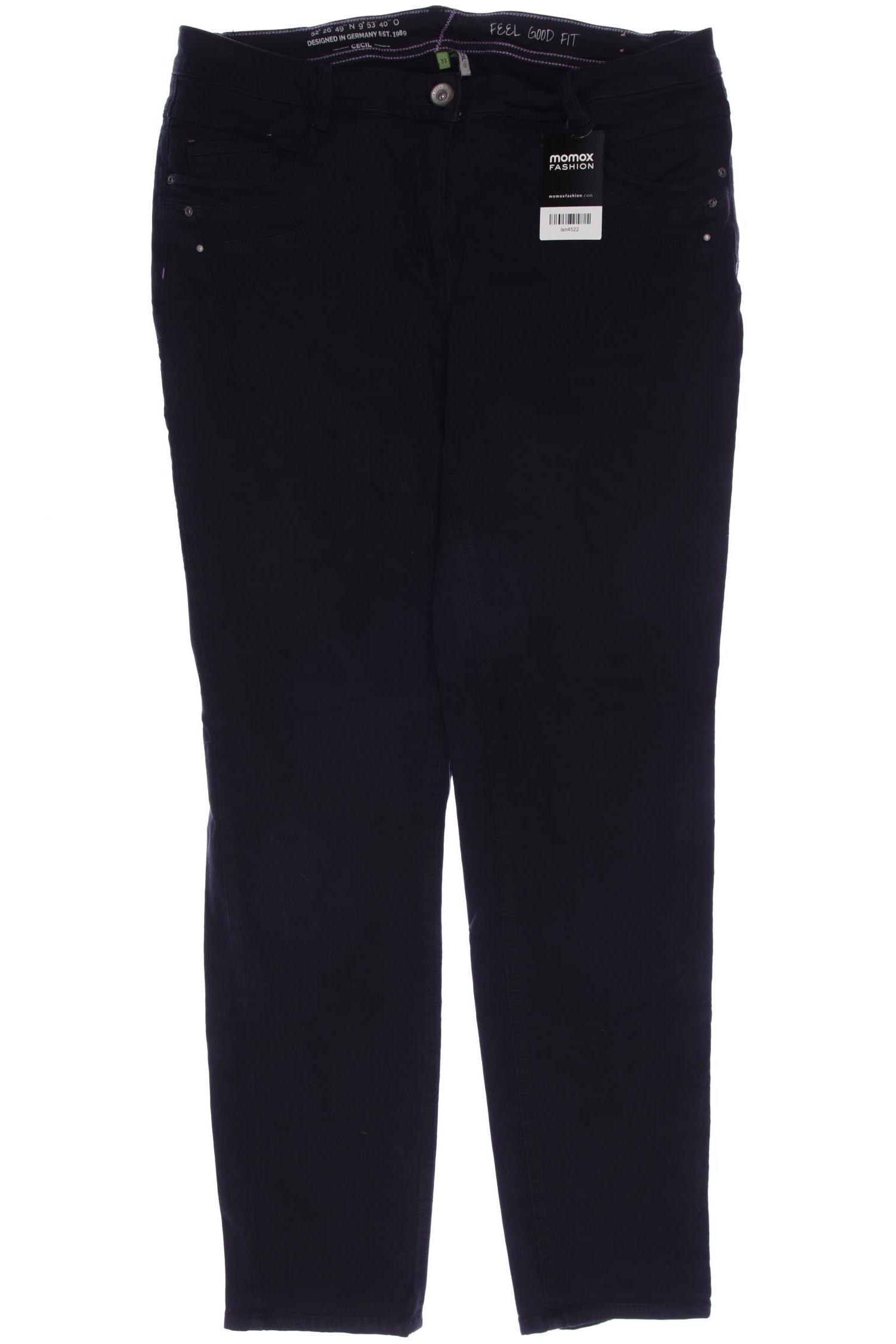 

CECIL Damen Jeans, schwarz