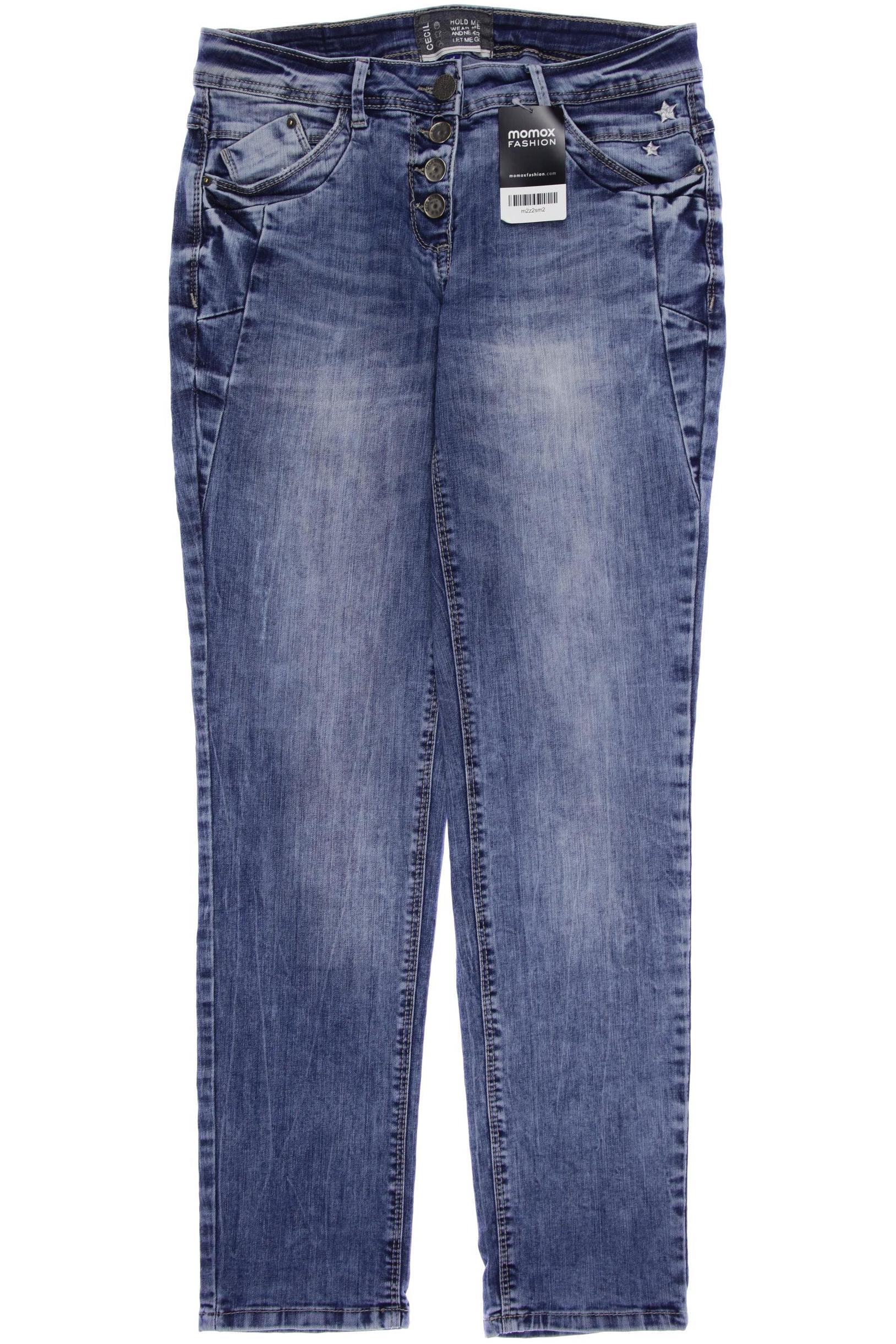

CECIL Damen Jeans, blau