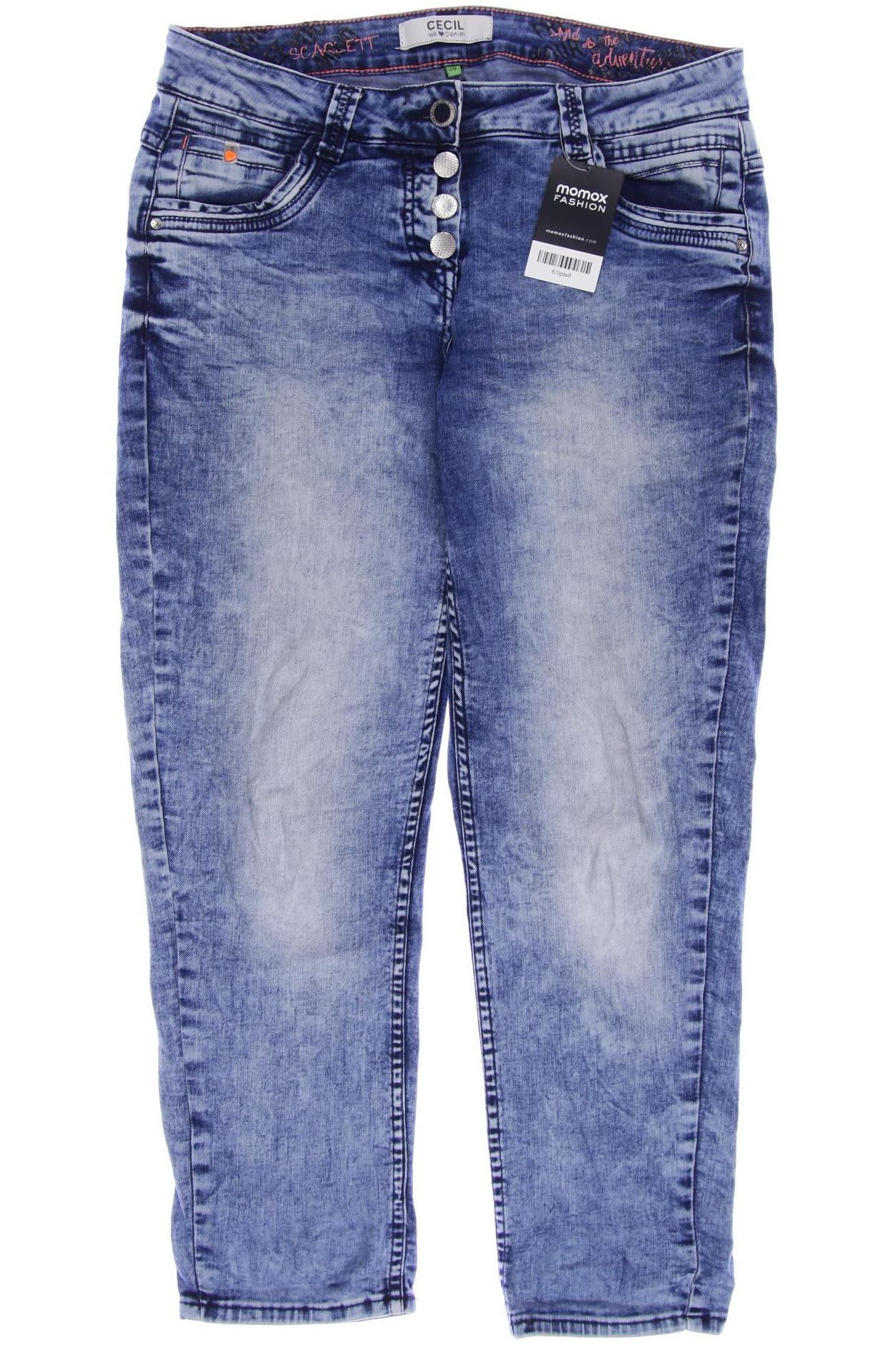 

CECIL Damen Jeans, blau