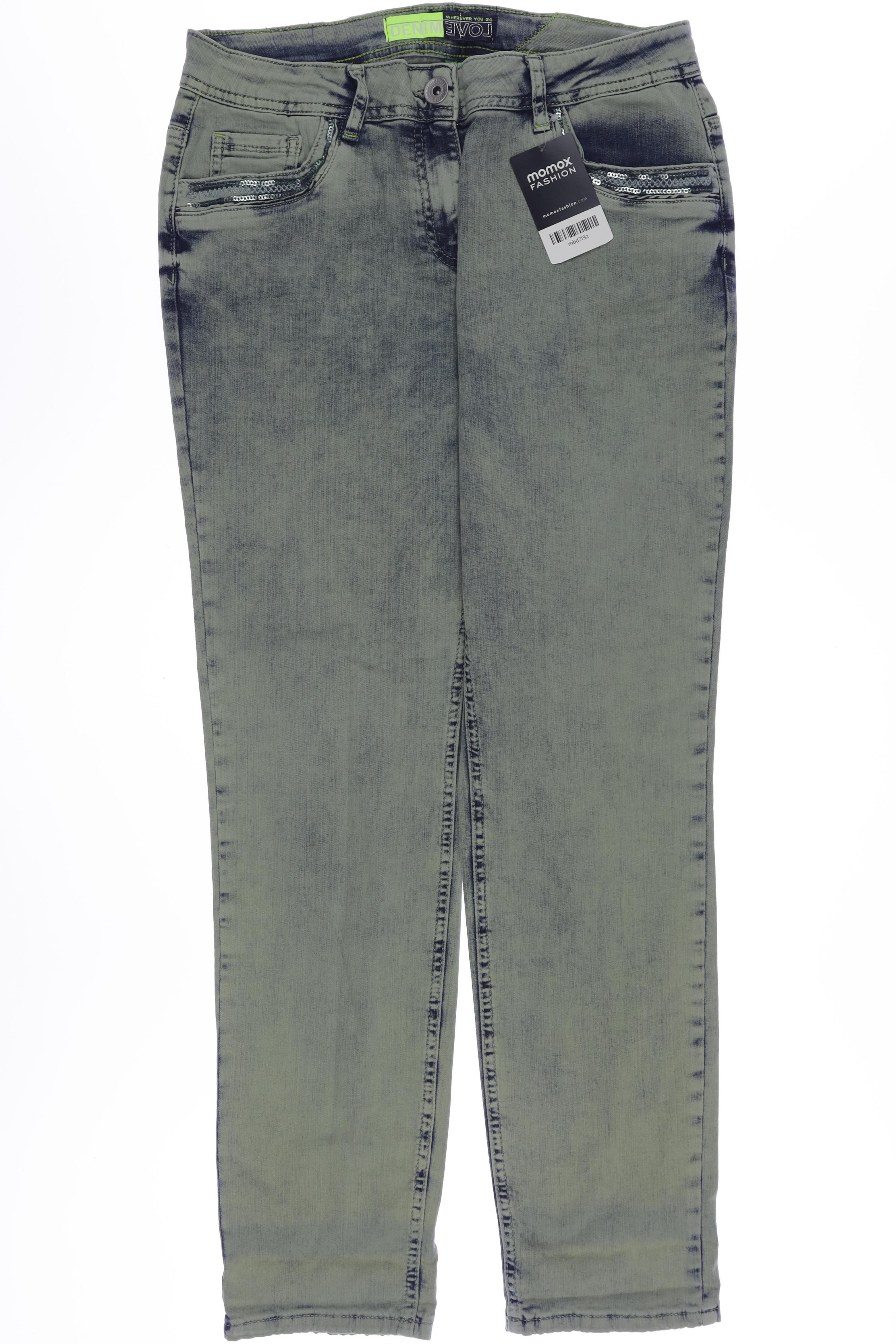 

Cecil Damen Jeans, grün, Gr. 28